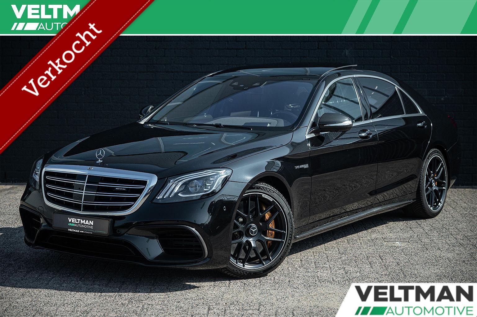 Mercedes-Benz AMG S 63 4Matic AMG 63 4Matic+ Lang Premium Plus PANO BURMESTER HIGH END KERAMISCH CARBON DISTRONIC 2019 - voorkant