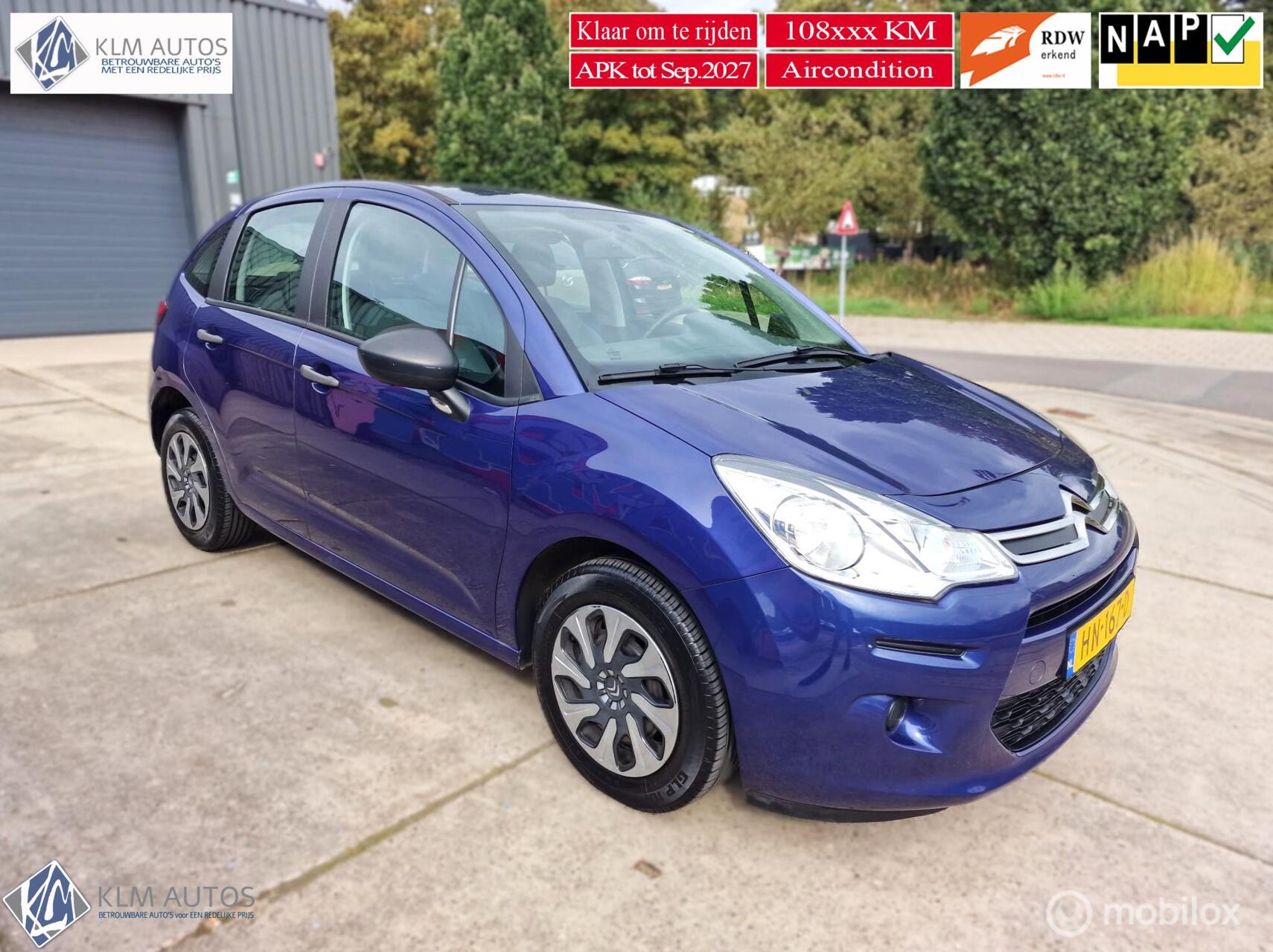 Citroen C3 1.0 PureTech Attraction 2015 - voorkant
