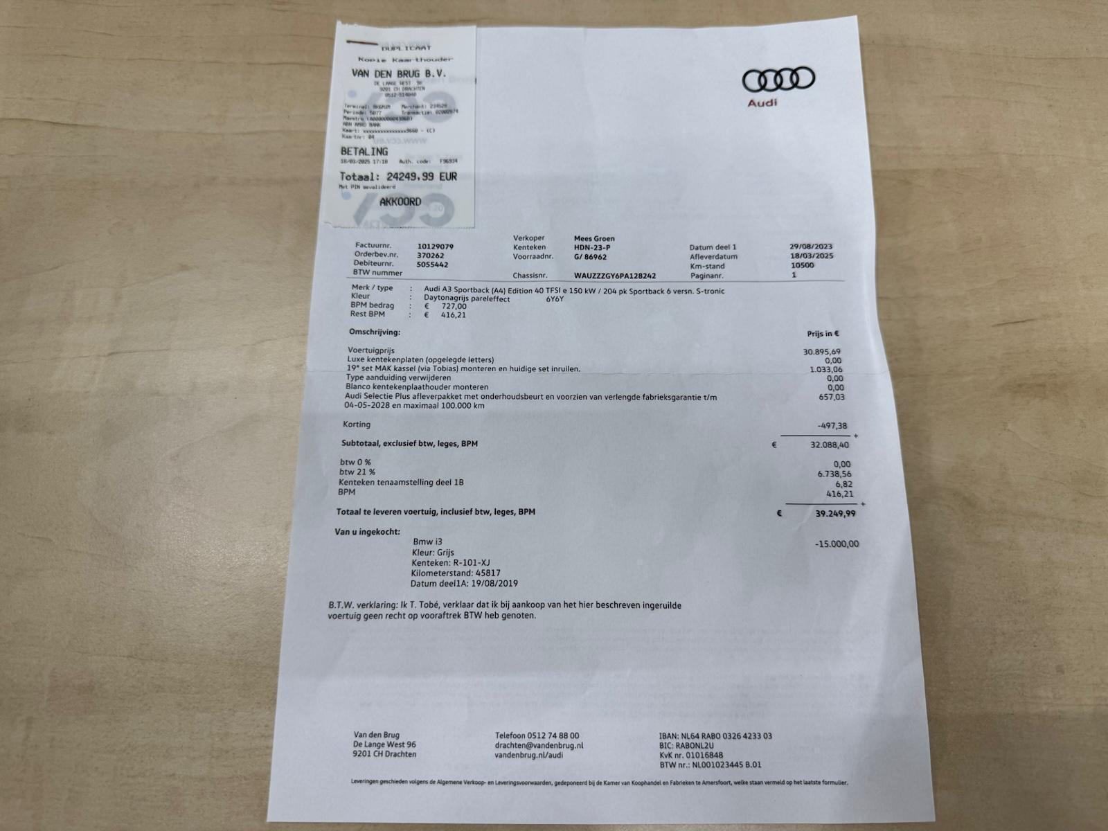 Foto van Audi A3 40 TFSIe