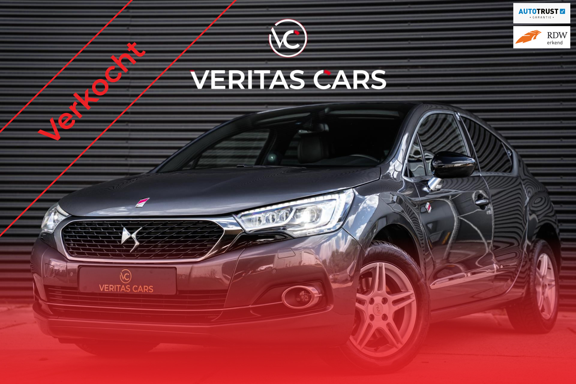 DS DS 4 1.6 THP Performance Line 165PK|Keyless|Carplay|Matrix|Camera|Massage|Dodehoek Assist e.o. 2018 - voorkant