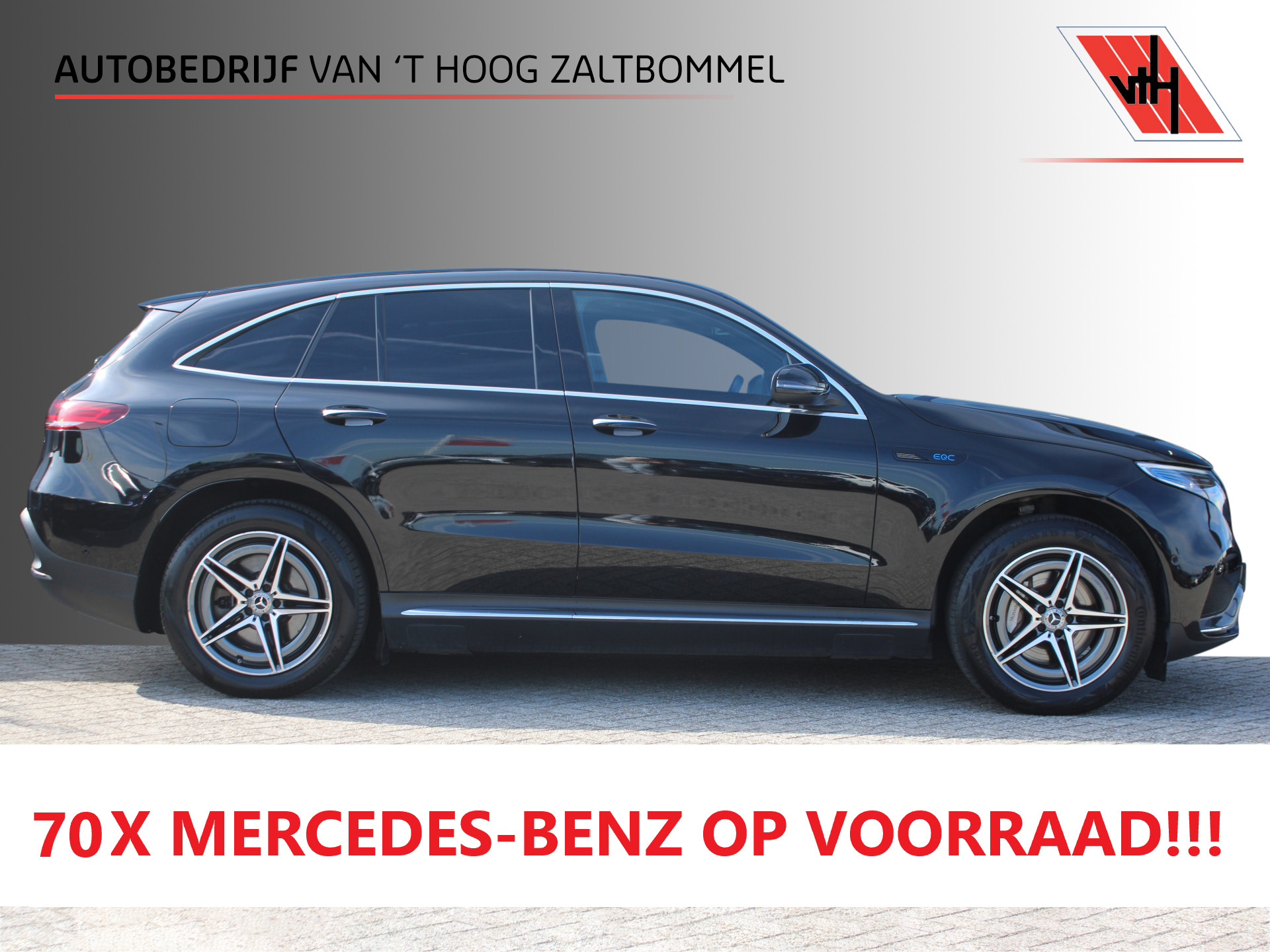 Mercedes-Benz Eqc 400 4Matic 400 4MATIC 80kWh (SOH 96,75%) AMG LINE KEY-LESS GO CAMERA SFEER 2022 - voorkant