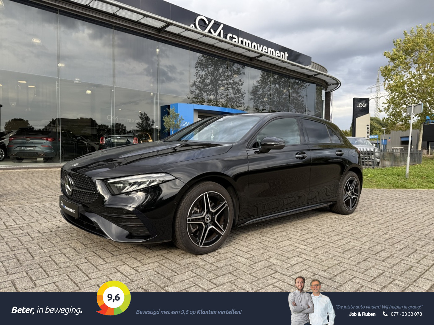 Mercedes-Benz A-klasse 250 e AMG Line I Night Pakket I Ambiente I Keyless I Stoelverw. I Cruise I  18 Inch. 2023 - voorkant
