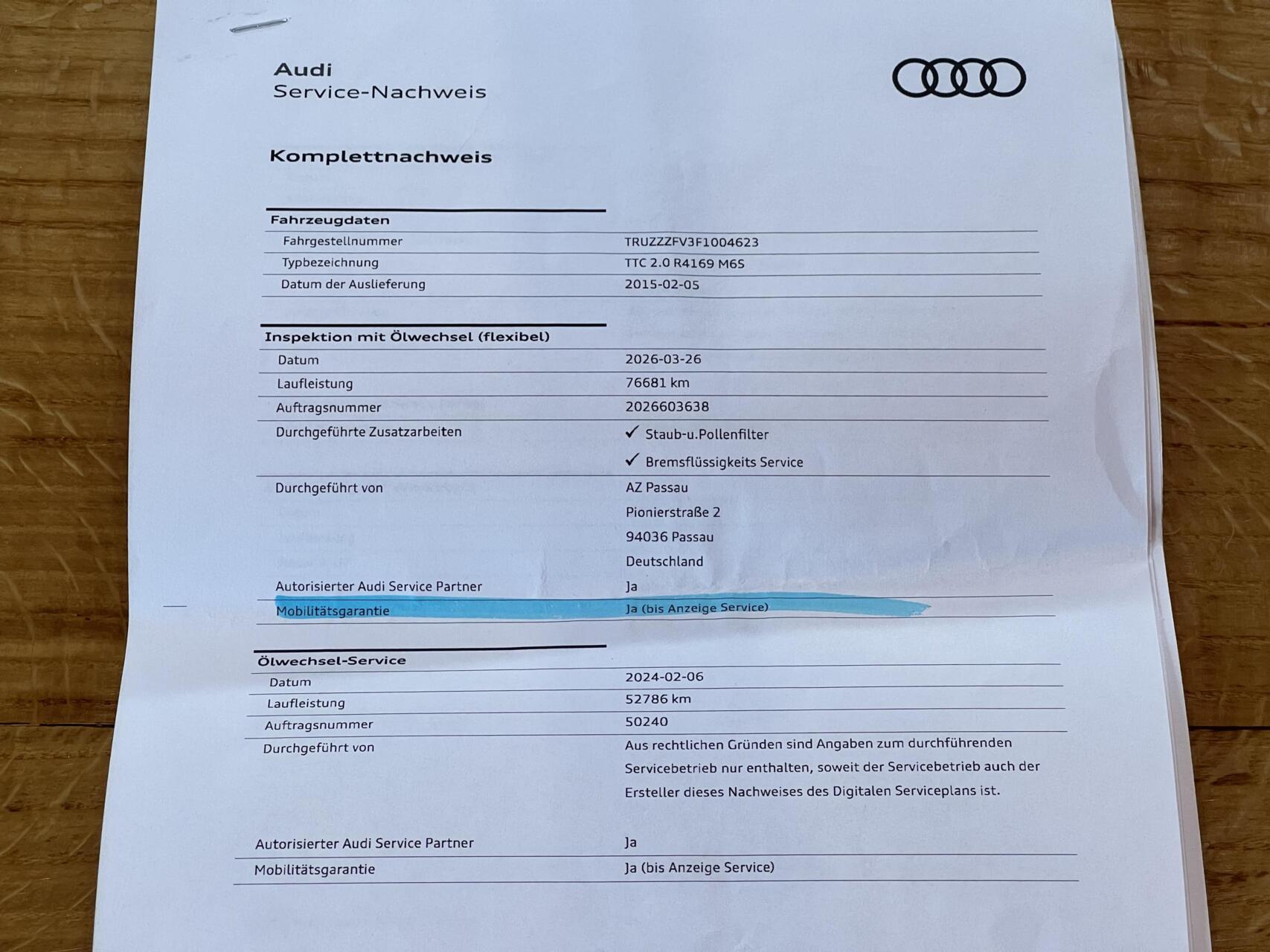 Foto van Audi TT Coupe