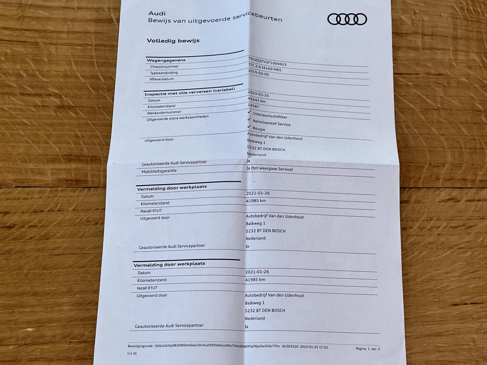 Foto van Audi TT Coupe