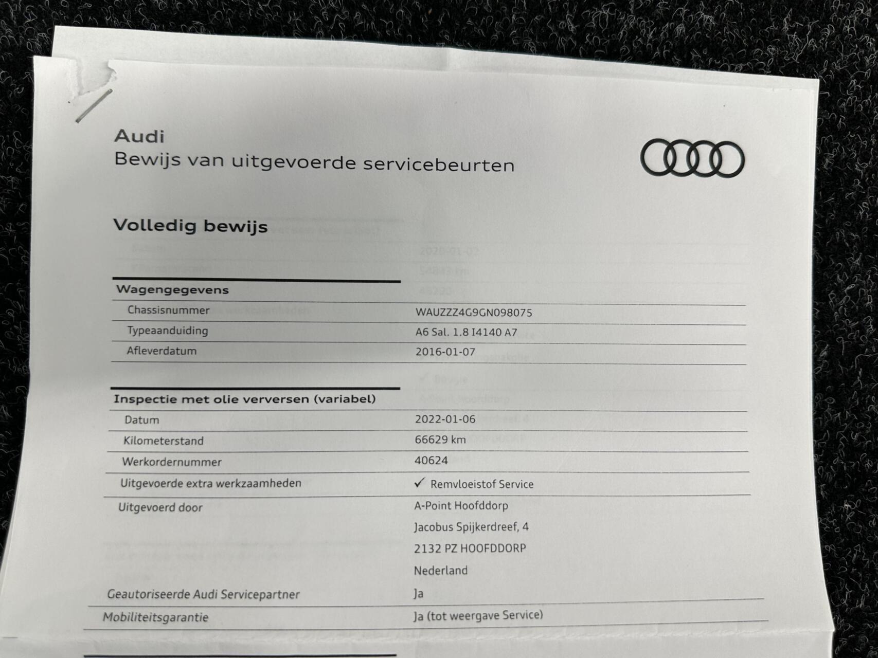 Foto van Audi A6 Limousine