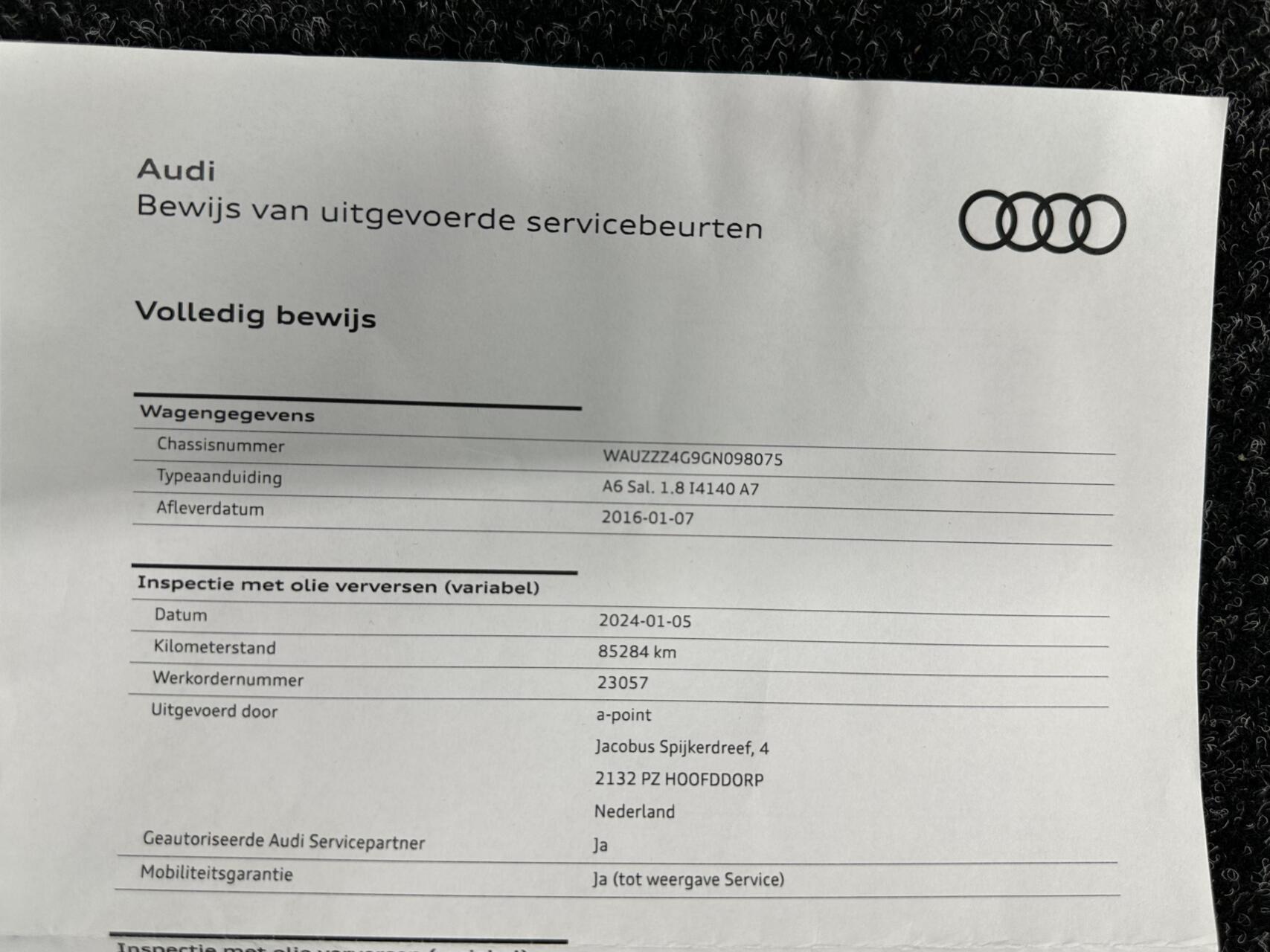 Foto van Audi A6 Limousine