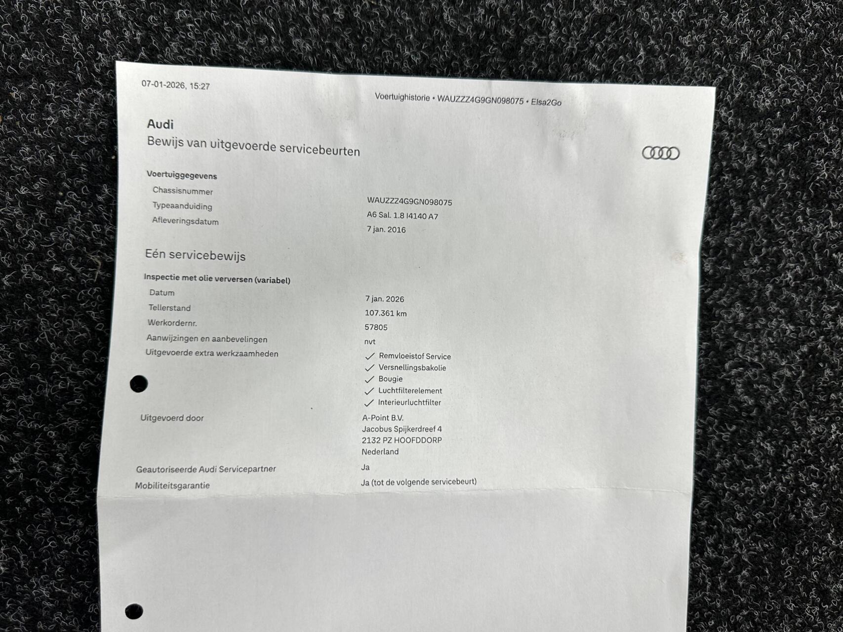 Foto van Audi A6 Limousine