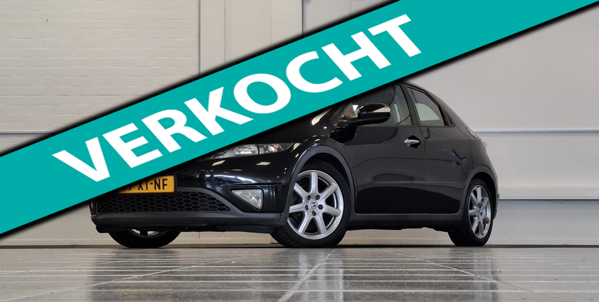 Honda Civic 5dr 1.8i 16V Sport Nieuwe APK Garantie 7" Scherm 2007 - voorkant