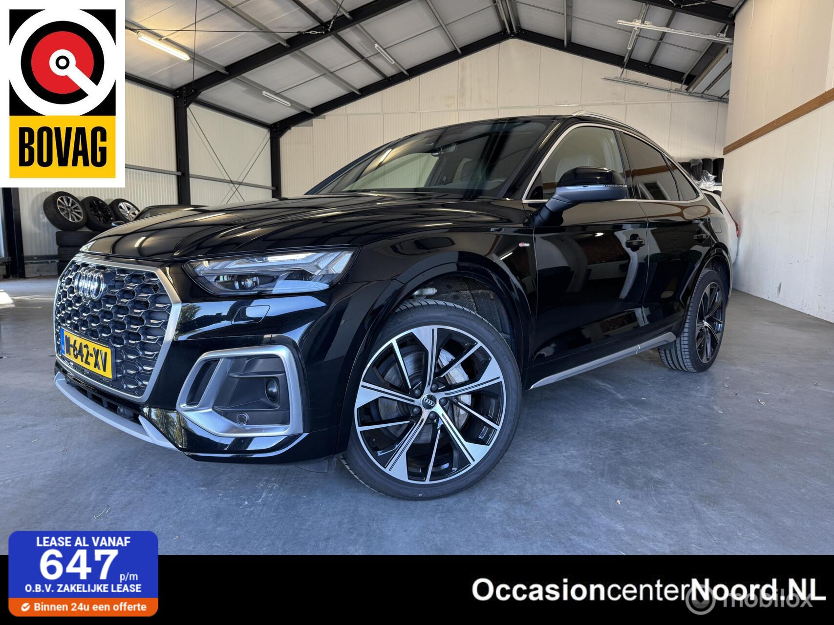 Audi Q5 Sportback 55 TFSIe 3x S-Line| Matrix | Trekh | Adapt 2021 - voorkant