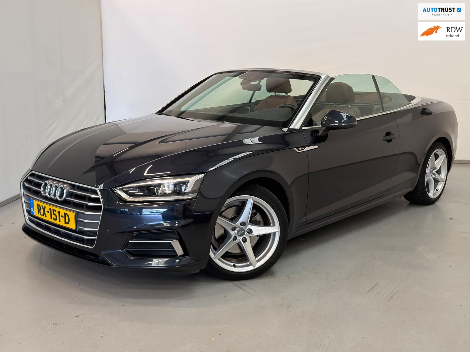 Audi A5 Cabriolet 2.0 TFSI / S-Line / Virtual / Camera 2017 - voorkant