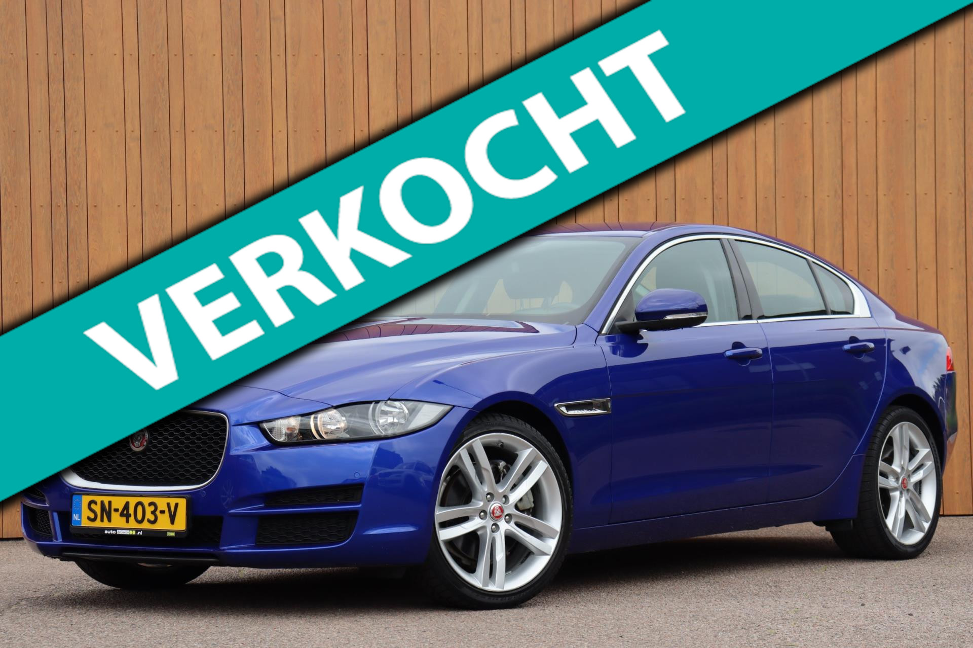 Jaguar Xe 2.0 Prestige Pro Edition org. NL leer+el camera a.bank neerklapbaar 2018 - voorkant