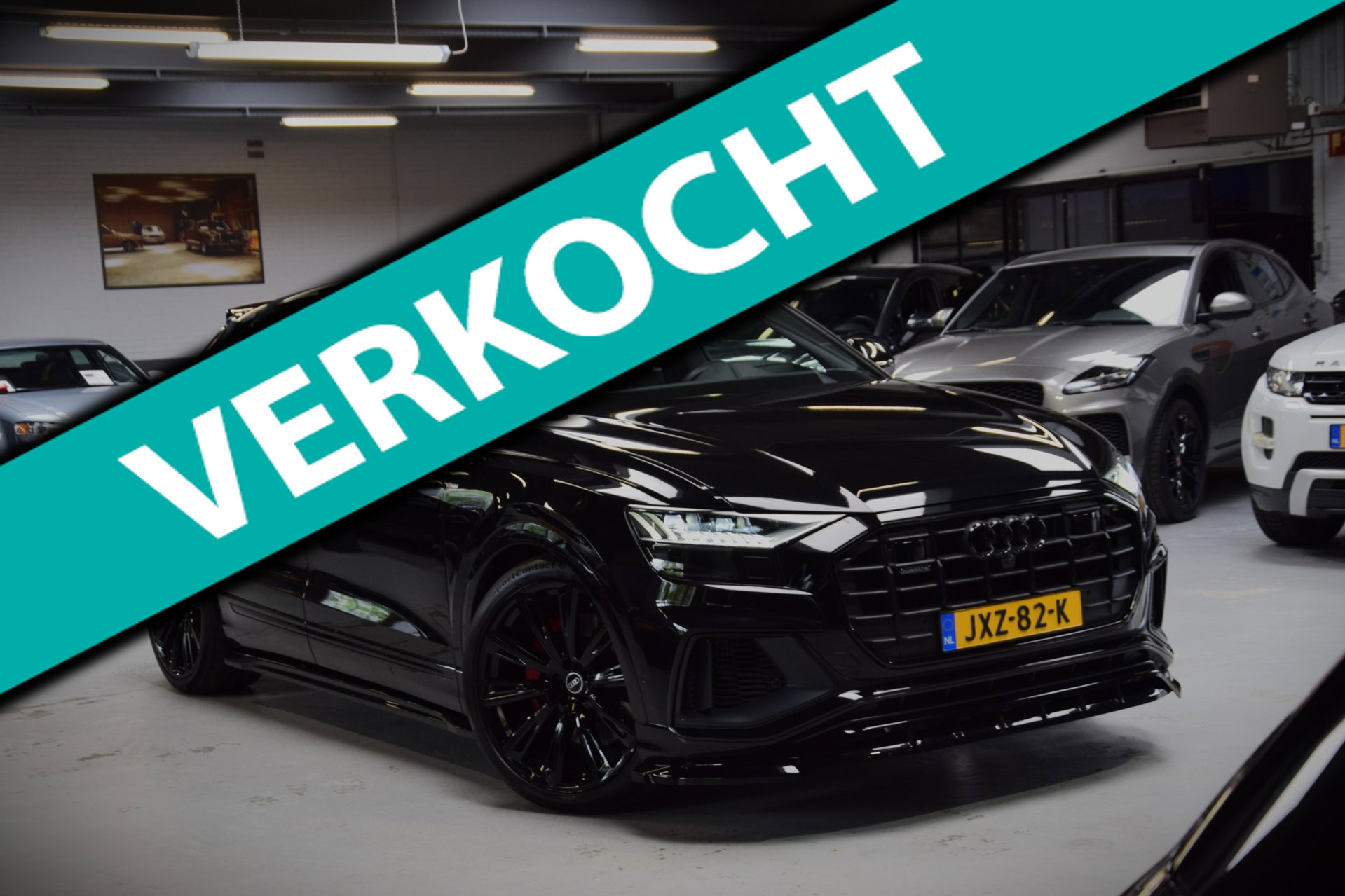 Audi Q8 55 TFSI E 55 TFSI e quattro Pro Line S *2xS-Line* RS int.|Maxton Pak.|Night-Vision|Dealer onderhouden|ACC|Bang&Olufsen 2021 - voorkant