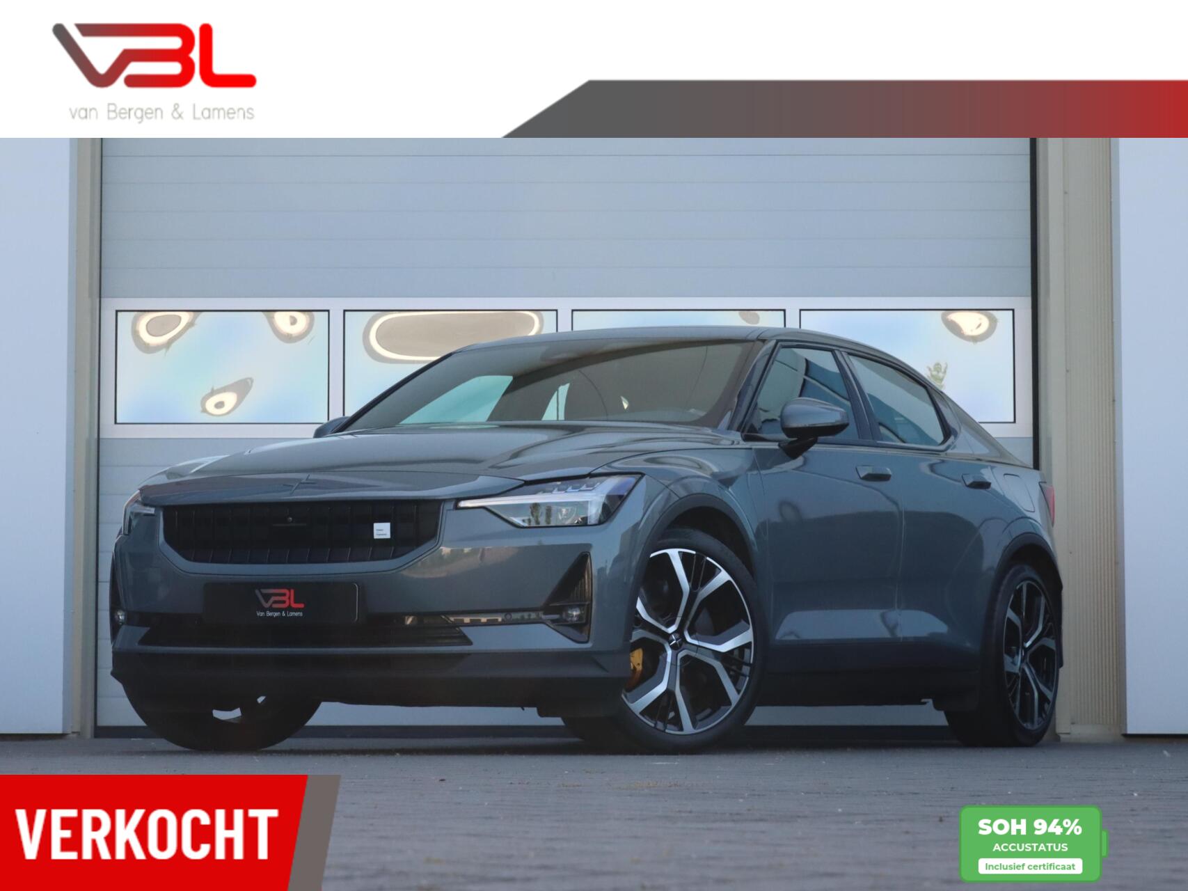 Polestar 2 Long Range Dual Motor Performance 78 kWh 476pk | SOH 94% | Warmtepomp 2023 - voorkant