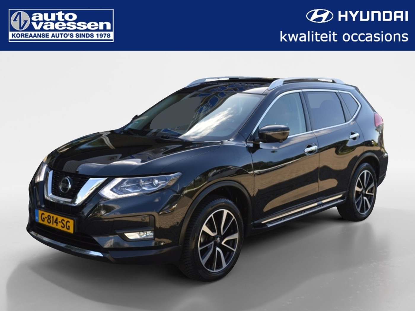 Nissan Nissan X-trail 1.3 DIG-T Tekna Automaat 160pk NL-auto Navi Leder 360 Camera 1500kg trekgewicht 2019 - voorkant