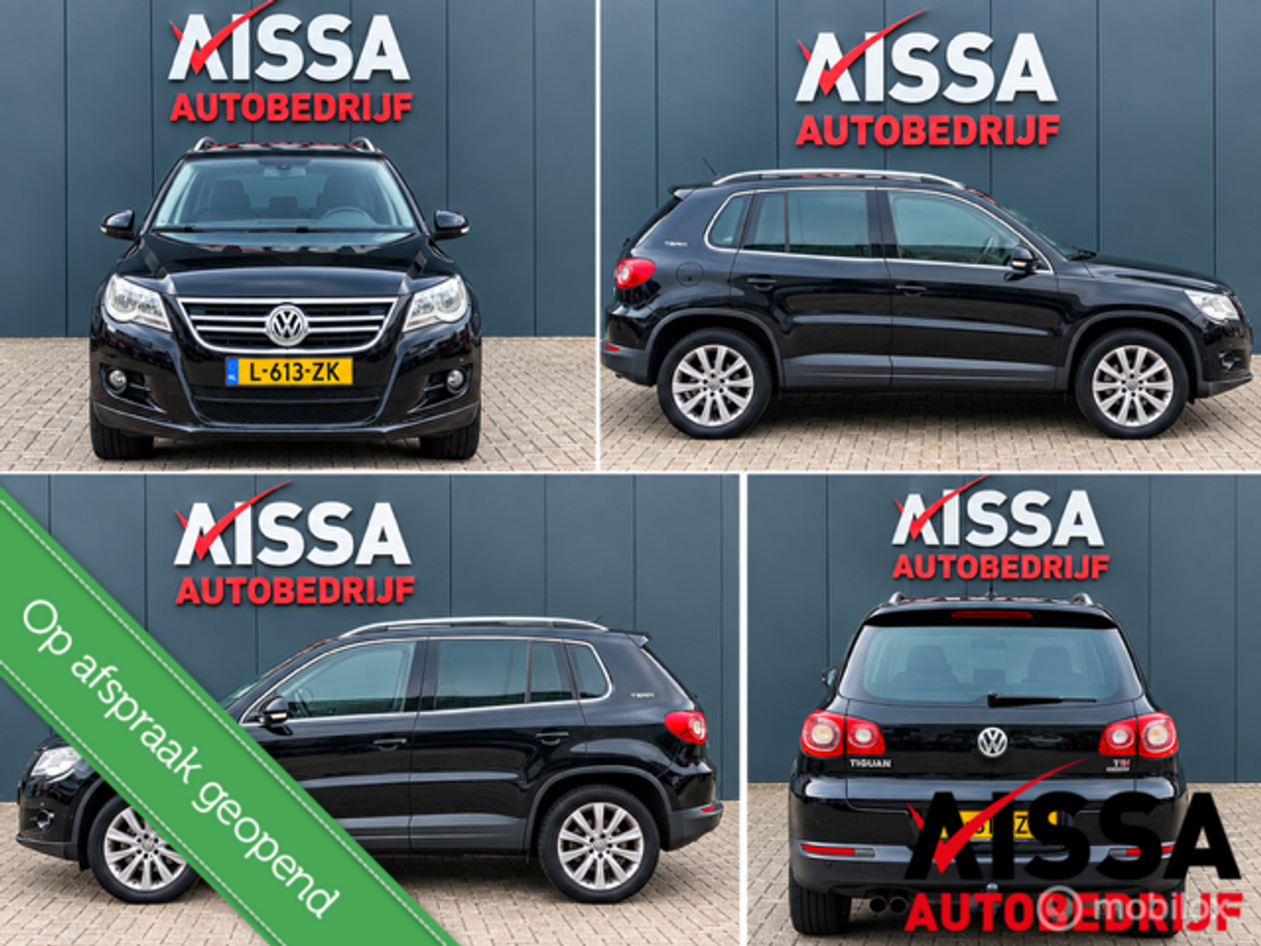 Volkswagen Tiguan 1.4 TSI Sport&Style Cruise Clima Park-Assist St-Verwa Elec pakket Trekhaak 2010 - voorkant