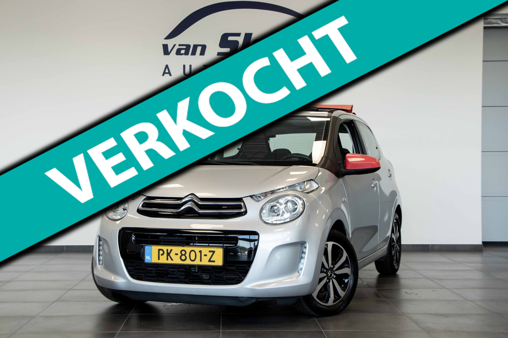 Citroen C1 1.0 VTi Airscape Shine|Cabrio|Automaat|Camera|Apple Car Play/Android Auto 2017 - voorkant