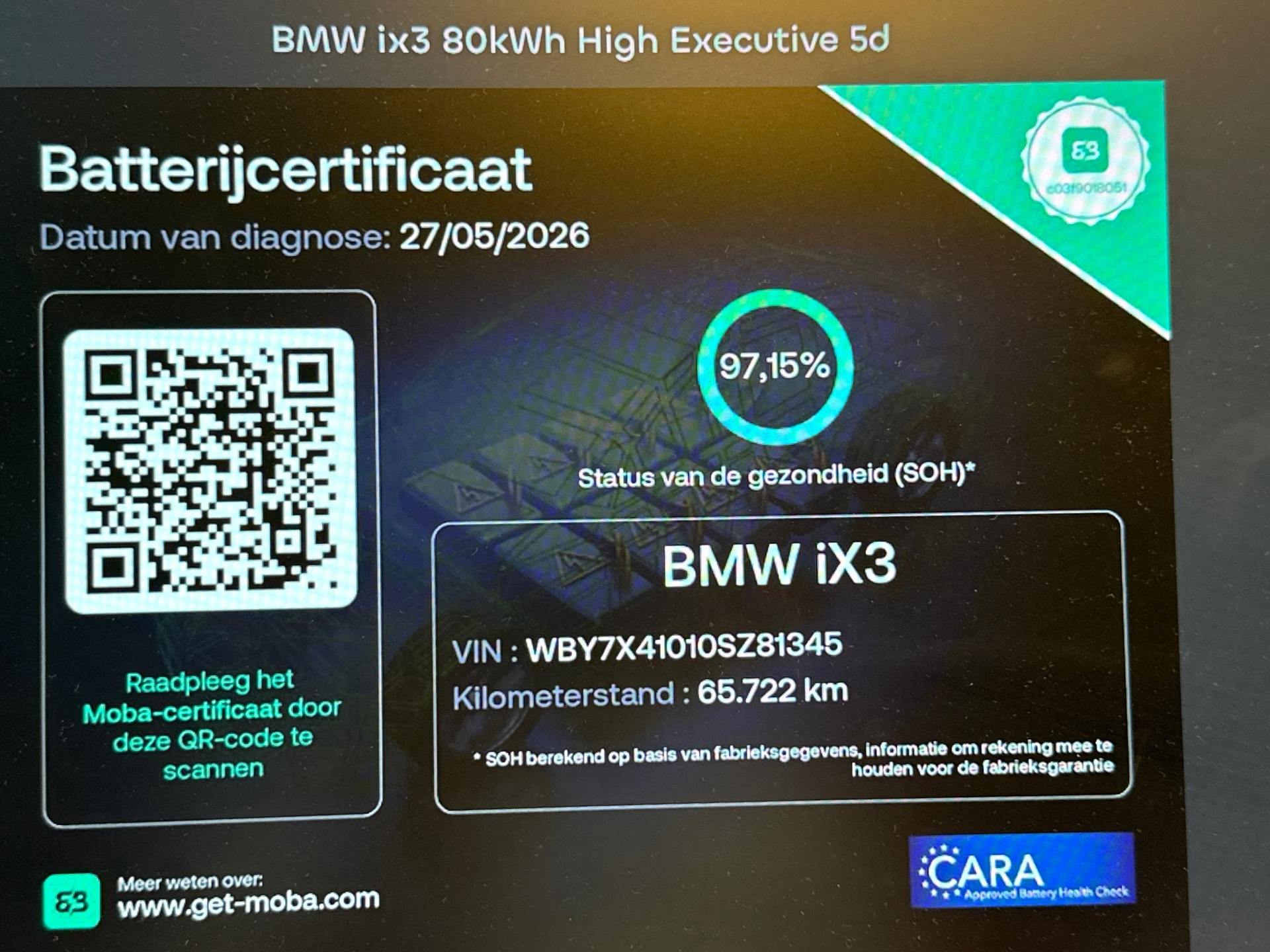 Foto van BMW Ix3