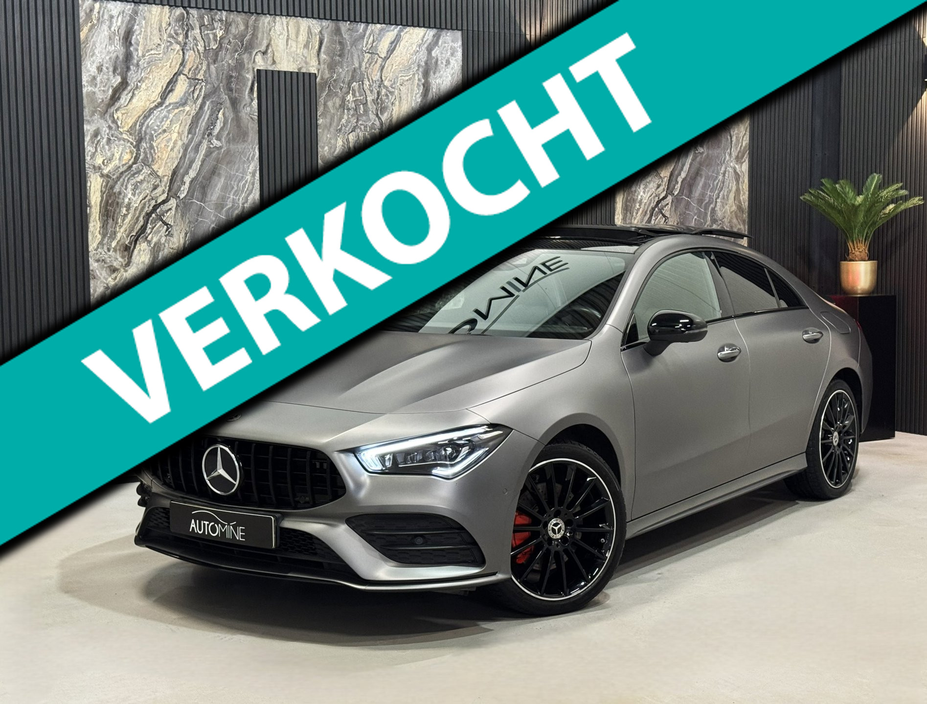 Mercedes-Benz Cla 250 E 250e Launch edit AMG 45 PACK|PANO|SFEER|360CAM|MAGNO GREY 2022 - voorkant