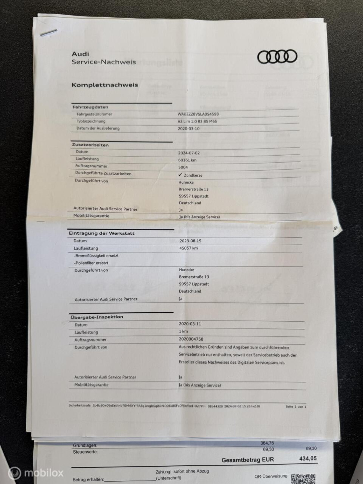 Foto van Audi A3 Limousine