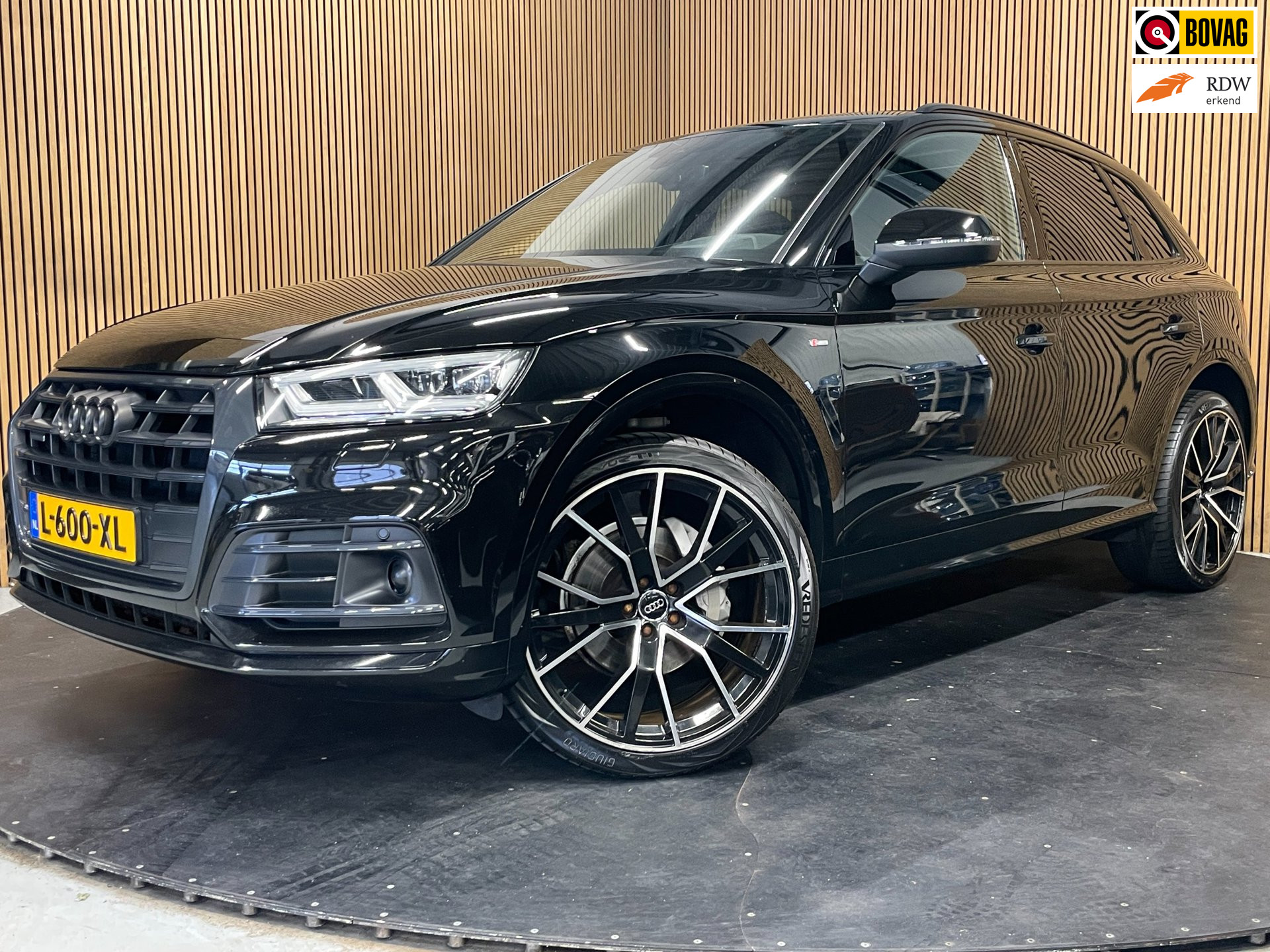 Audi Q5 2.0 TFSI Quattro|BLACK ED.|RS LEDER|ACC|PANO|HEAD-UP|MEMORY|AMBIENT|VIRTUAL COCKPIT|STOELVERW|CLIMA V+A|CARPLAY|CAMERA|22' 2018 - voorkant