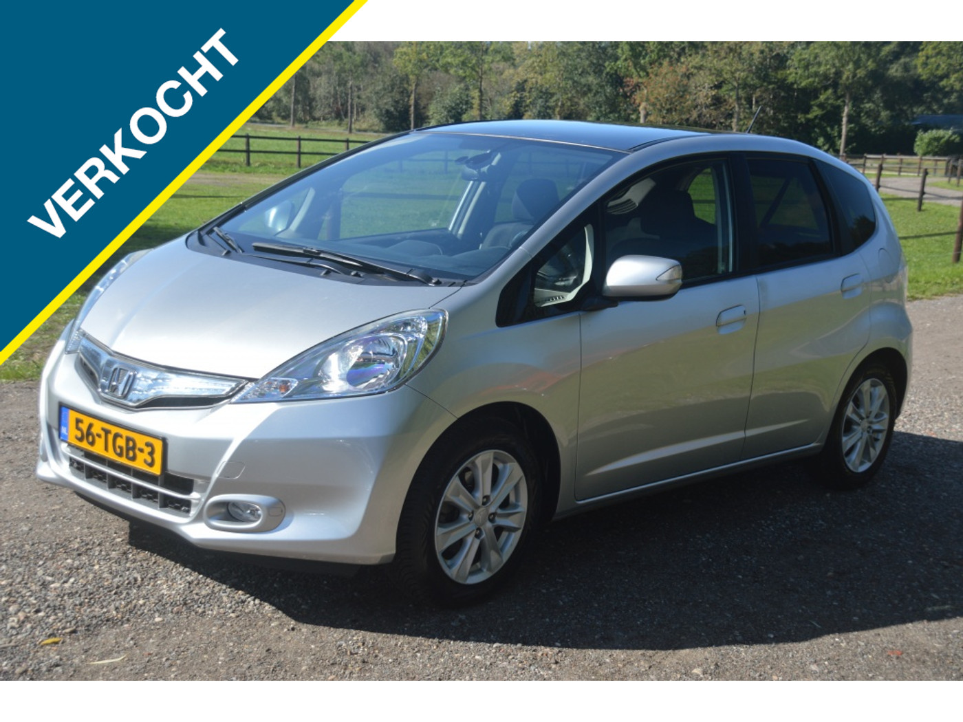 Honda Jazz Hybrid 1.4 Hybrid Elegance Clima Cruise Pano dak 108.000 km 2012 - voorkant