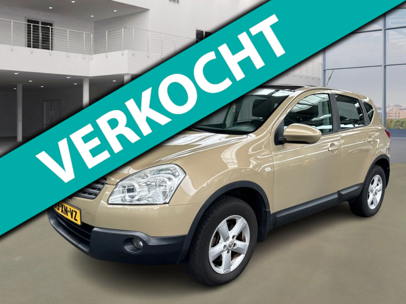 Nissan Nissan Qashqai 2.0 Tekna Pack PANO PSENSOR CRUISE TREKHAAK 2 X SLEUTELS 2007 - voorkant