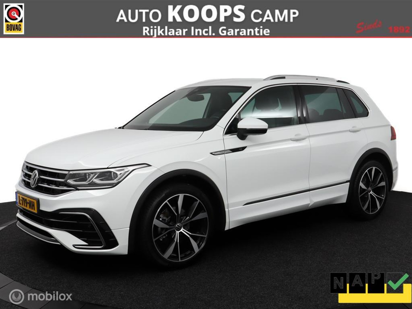 Volkswagen Tiguan 1.5 TSI R-Line 150 Pk DSG-7| Virtual | 20LMV | Exec.pakket | IQ Licht | DAB | Vol Opties | NL Auto |DEALER-STAAT 2021 - voorkant