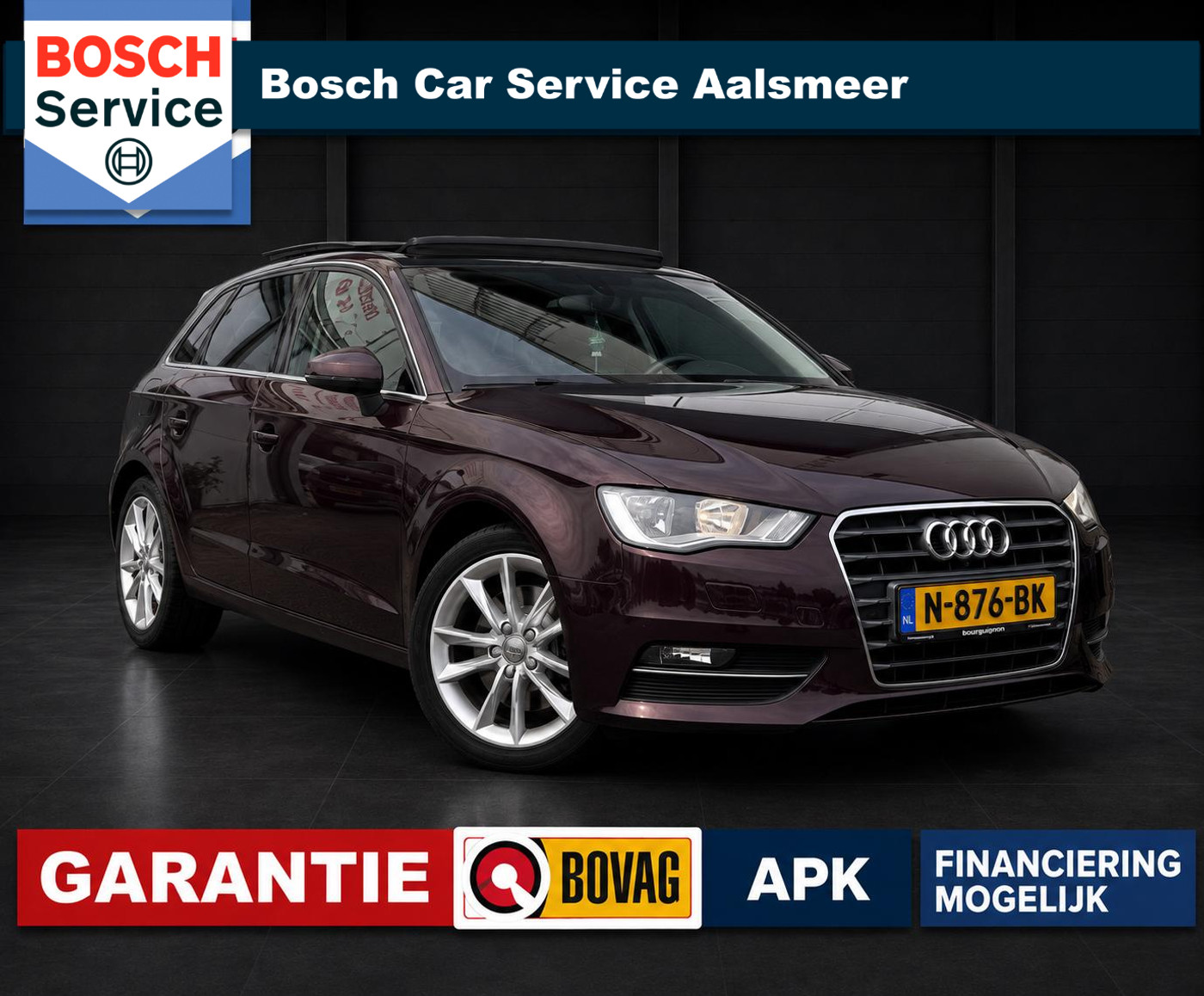 Audi A3 Sportback 1.8 TFSI Ambition Pro Line S 2014 - voorkant