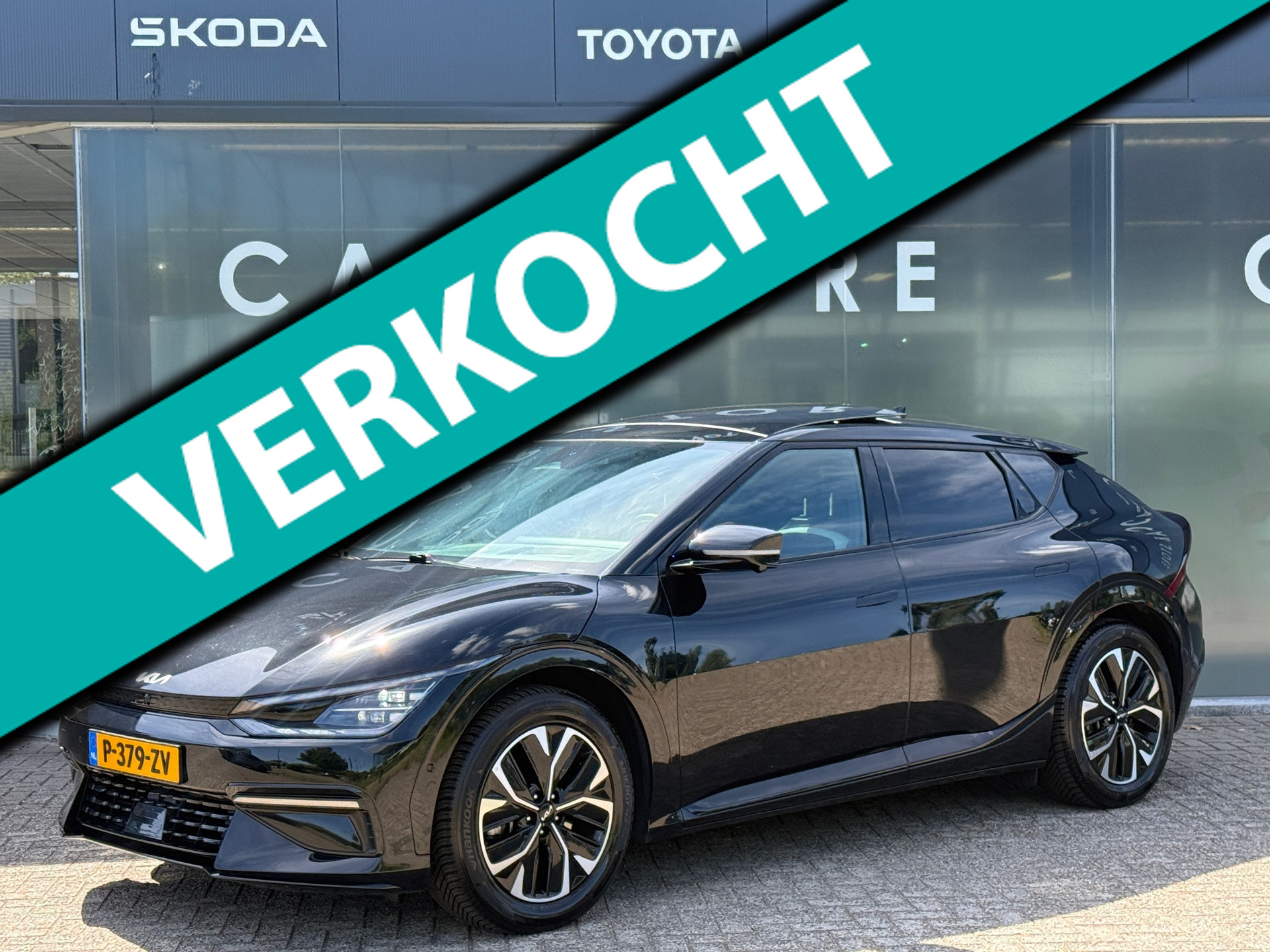 Kia Ev6 GT-Line 77.4 kWh 100% SOH PANO|MEMORY|TREKHAAK 2022 - voorkant