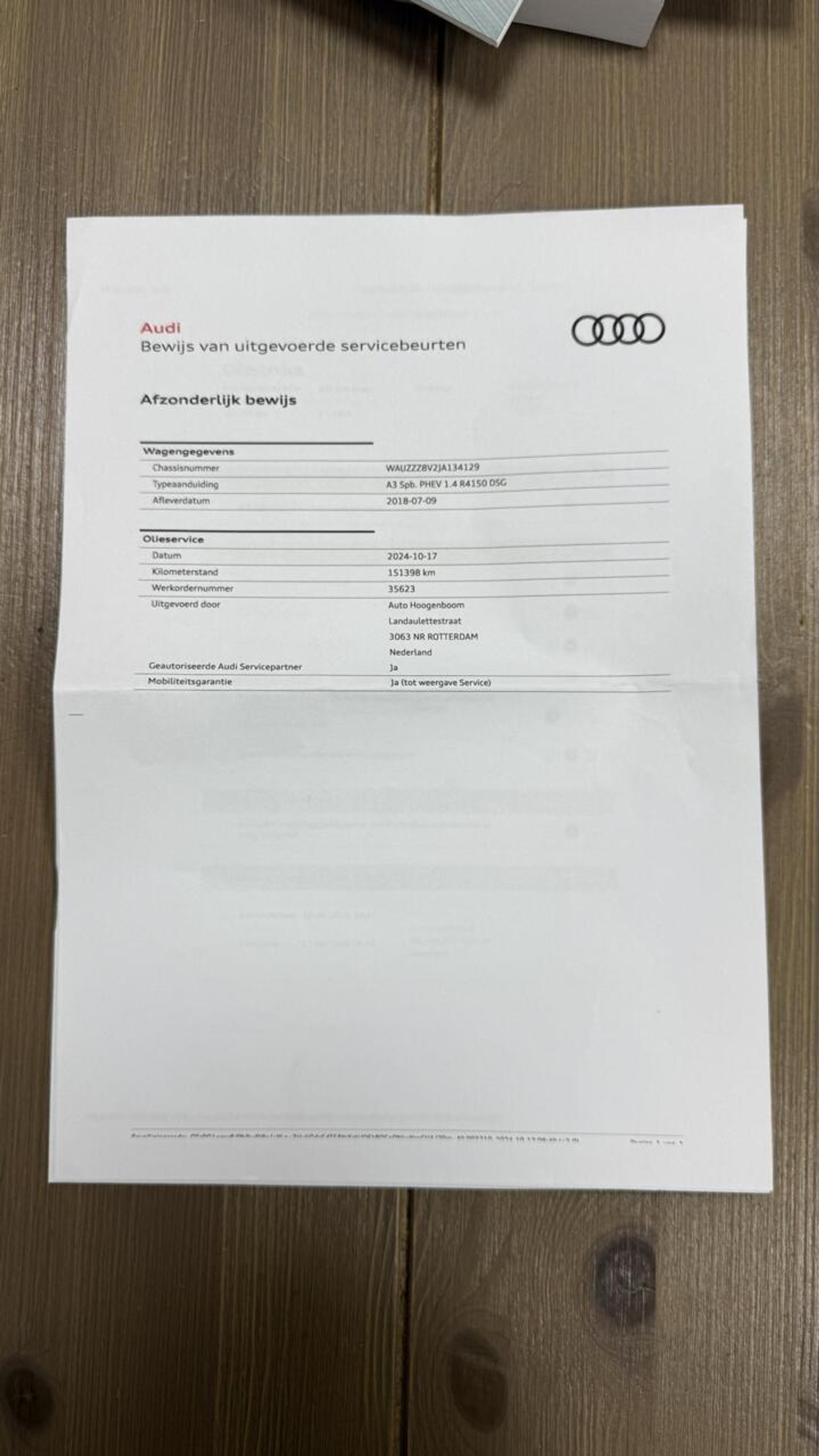 Foto van Audi A3 Sportback E-tron
