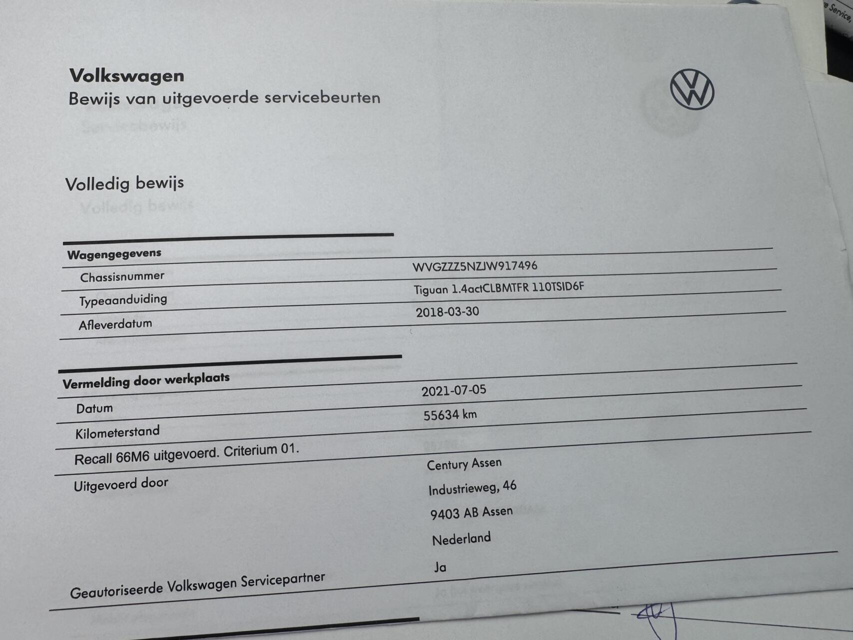 Foto van Volkswagen Tiguan