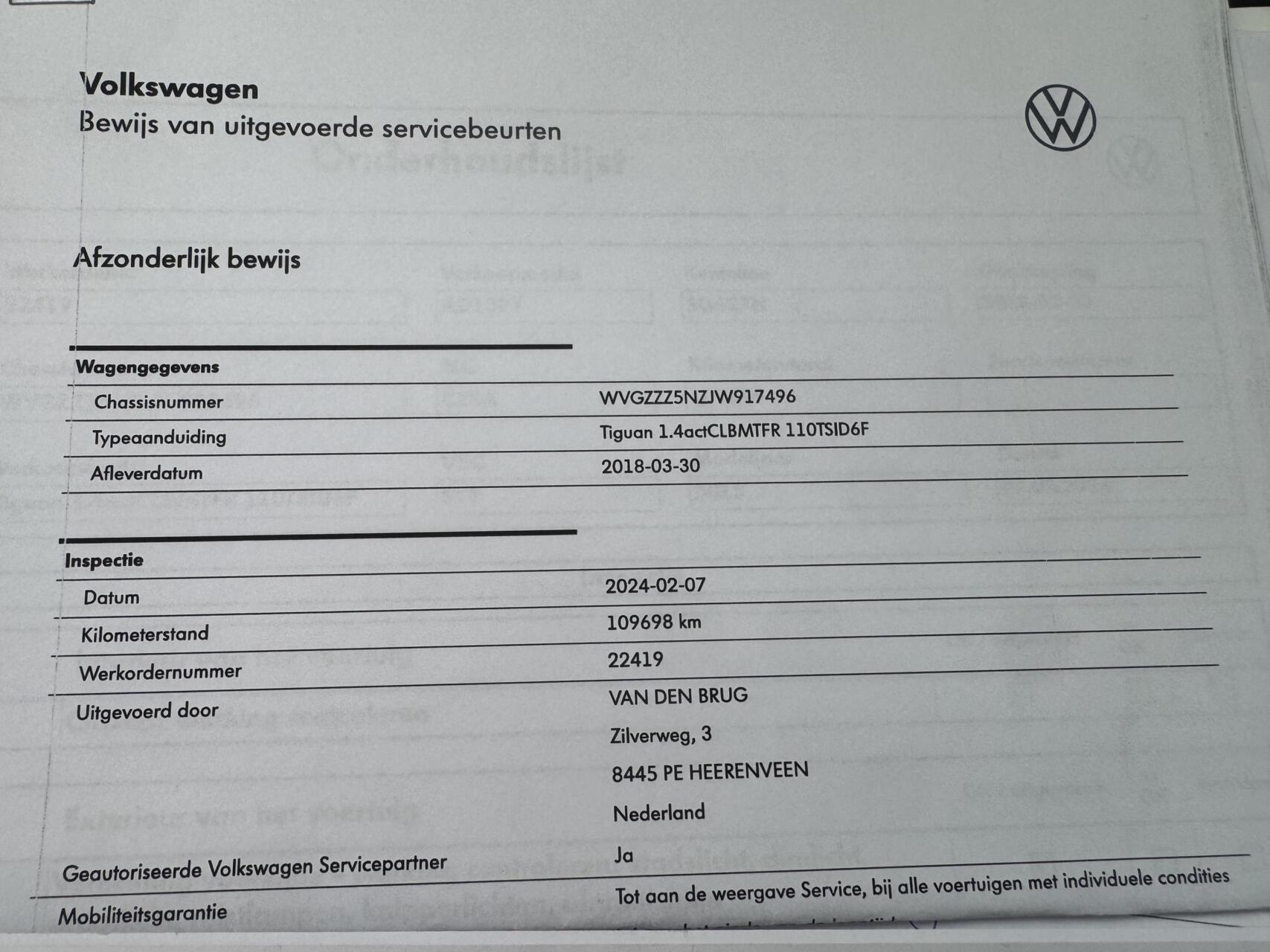 Foto van Volkswagen Tiguan