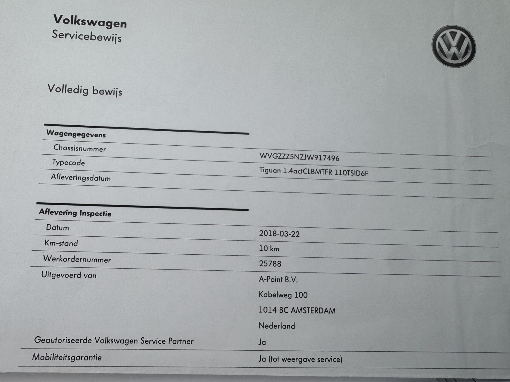 Foto van Volkswagen Tiguan