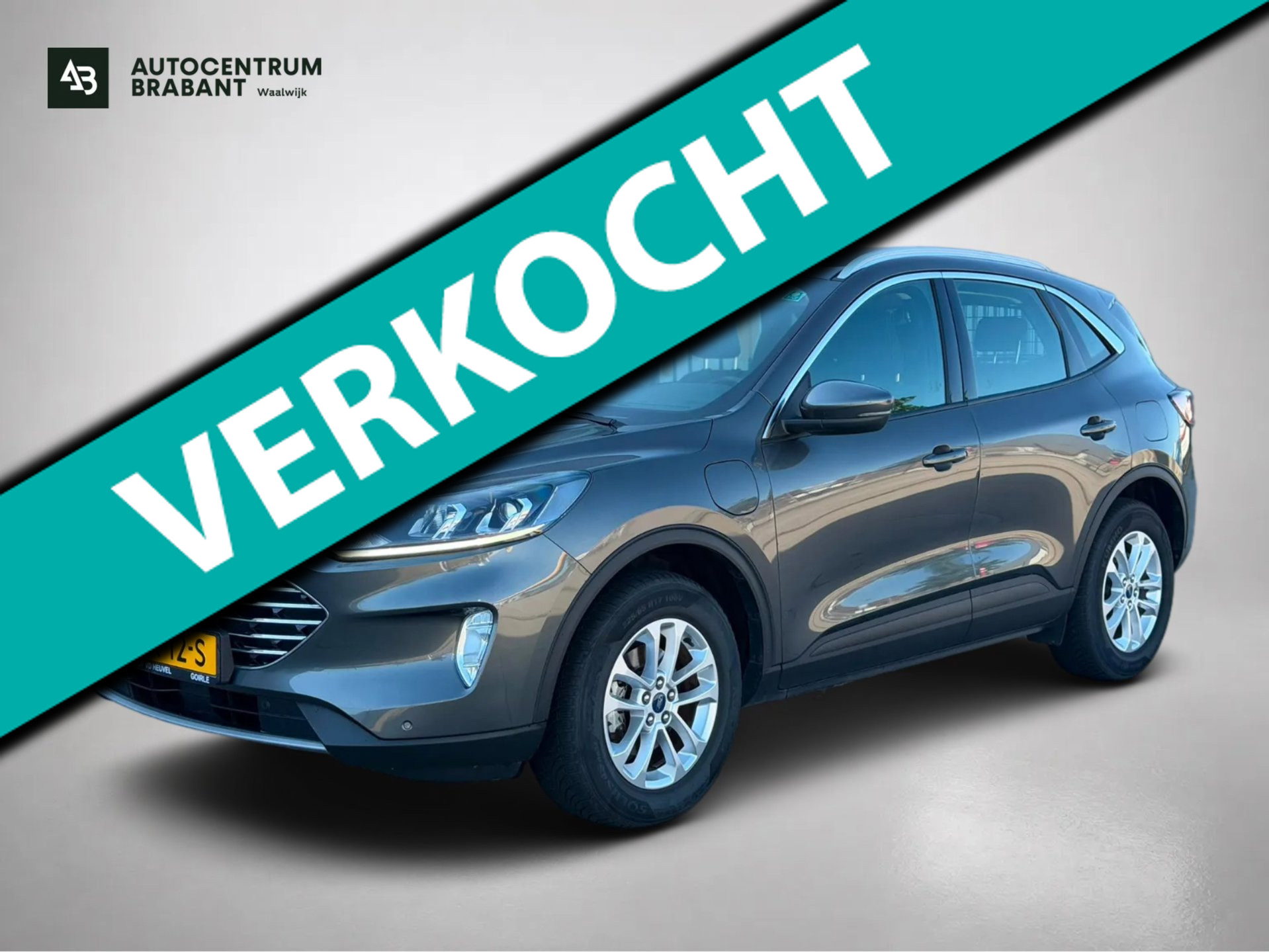 Ford Kuga 2.5 PHEV Titanium(Goed OnderH, Navi, Parkeersensor V+A, Cruise Con, Digitale Dash, Etc) 2022 - voorkant