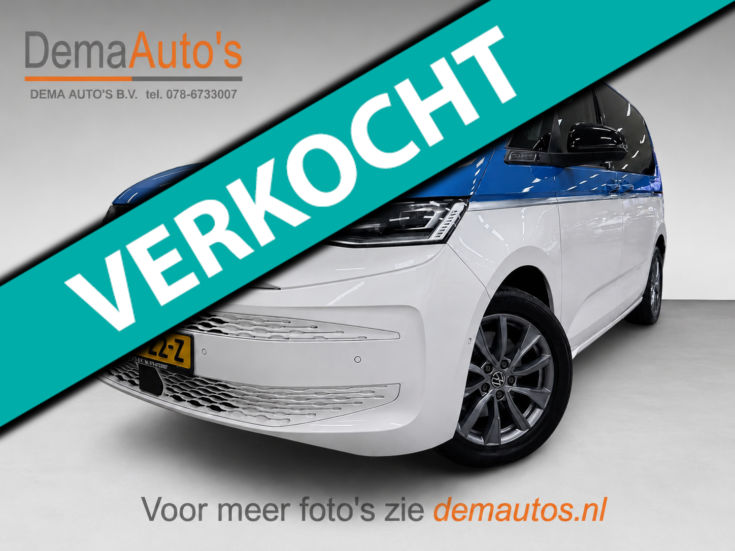 Volkswagen Multivan 1.4 eHybrid  Energetic 7P/PANO/H-UP/SFEERVERL/DAB/CARPLAY/V-COCKPIT/CAM/NAVI/ADAPT-CRUISE/// 2022 - voorkant