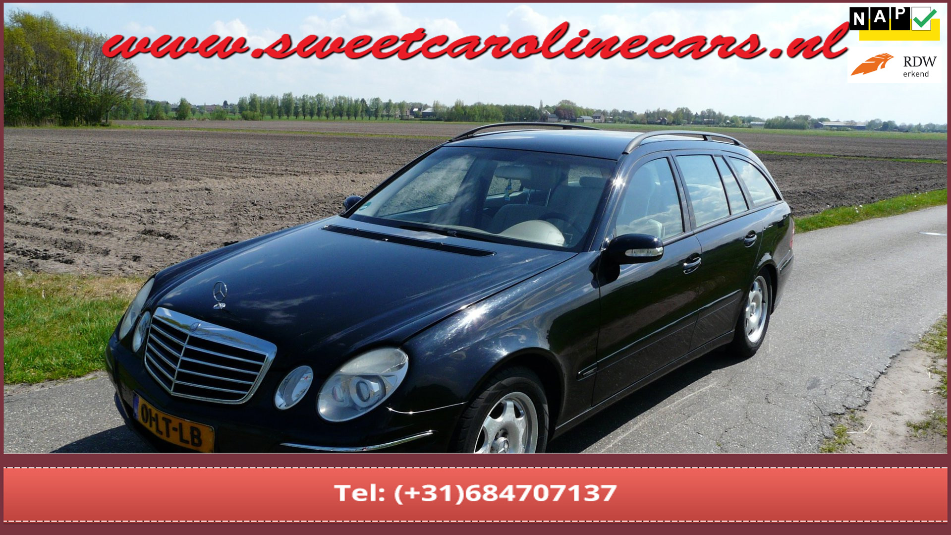 Mercedes-Benz E 200 Kompressor 200 K. Classic,Automaat,Clima,Cruise,Leder,Lmv's.,.,.VOL!! 2003 - voorkant