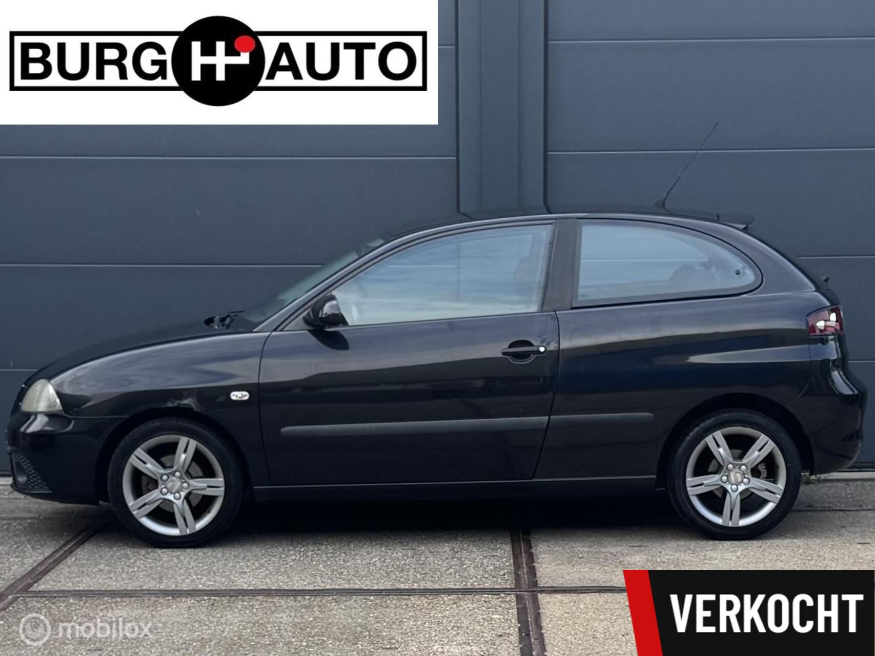 Seat Ibiza 1.6-16V Sportstyle 3 deurs - ECC - CRUISE CONTROLE - LM VELGEN - CPV - EL. RAMEN + INKLAPBARE SPIEGELS - SPORTSTOELEN - NAP - NL AUTO - APK TM 02-12-2026 - 2008 - voorkant