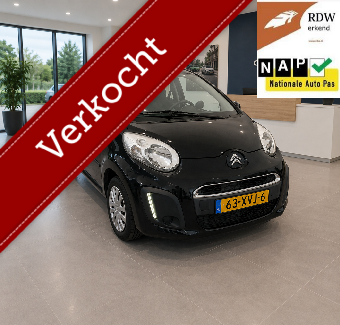 Citroen Citroen C1 1.0 Collection 2012 89dkm NAP Airco/CV/Carply/APK 2012 - voorkant