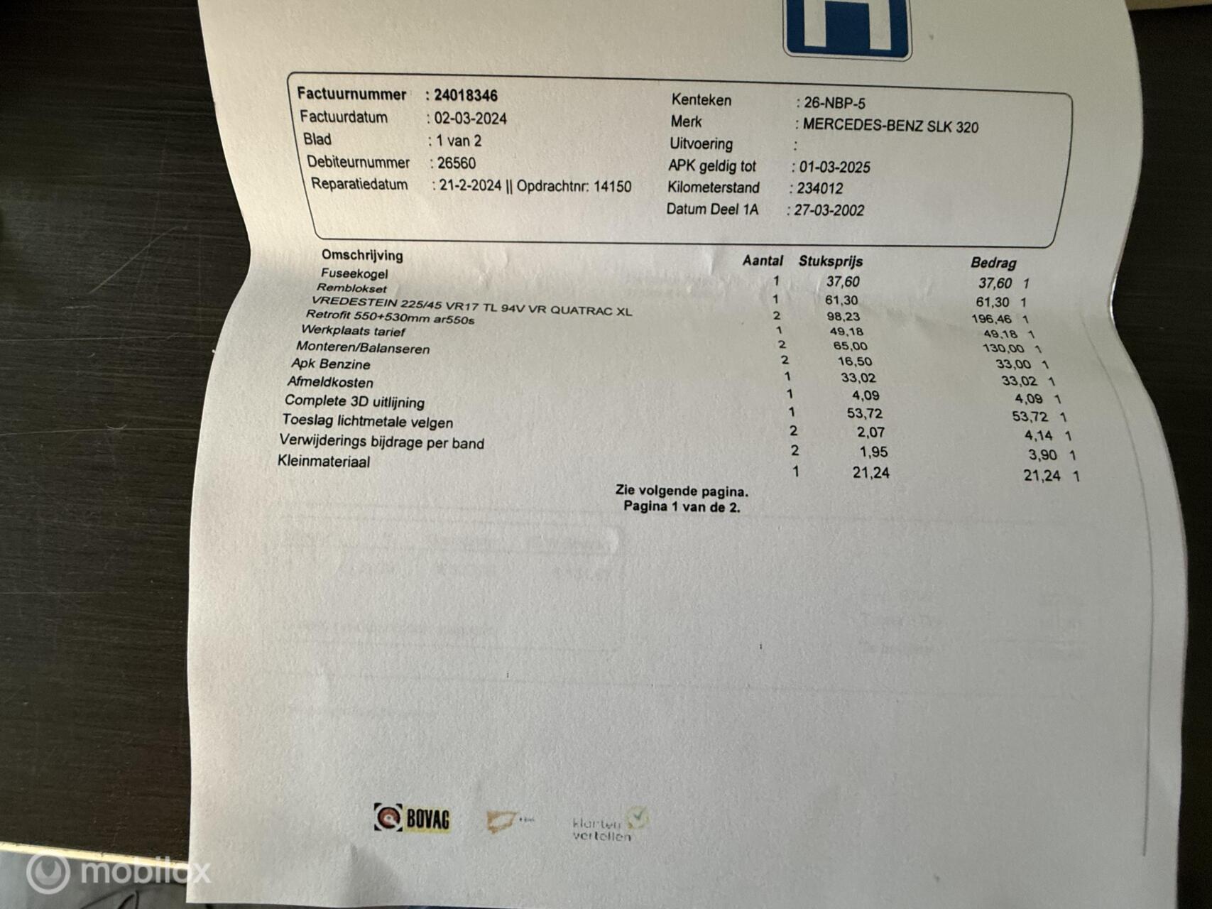 Foto van Mercedes-Benz SLK 320