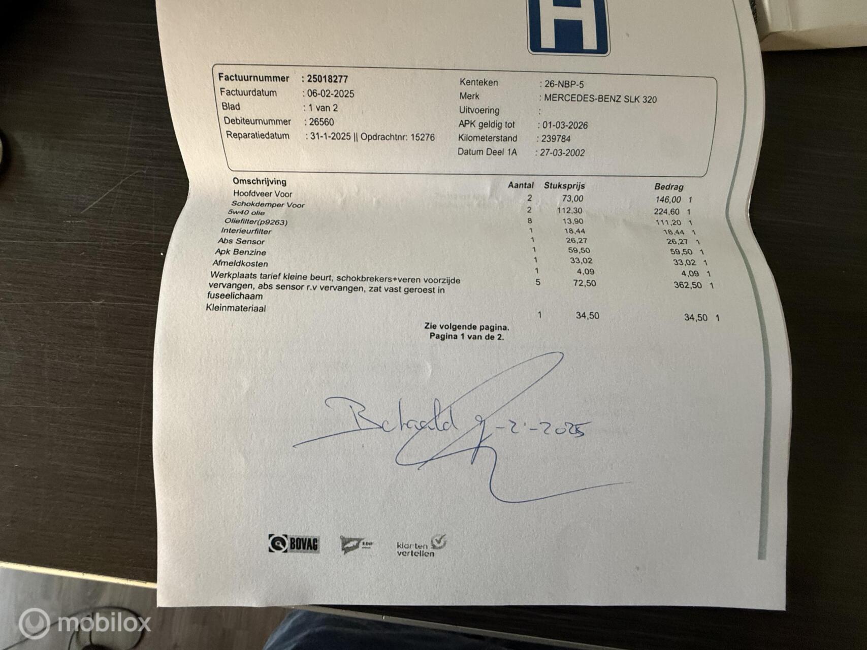 Foto van Mercedes-Benz SLK 320