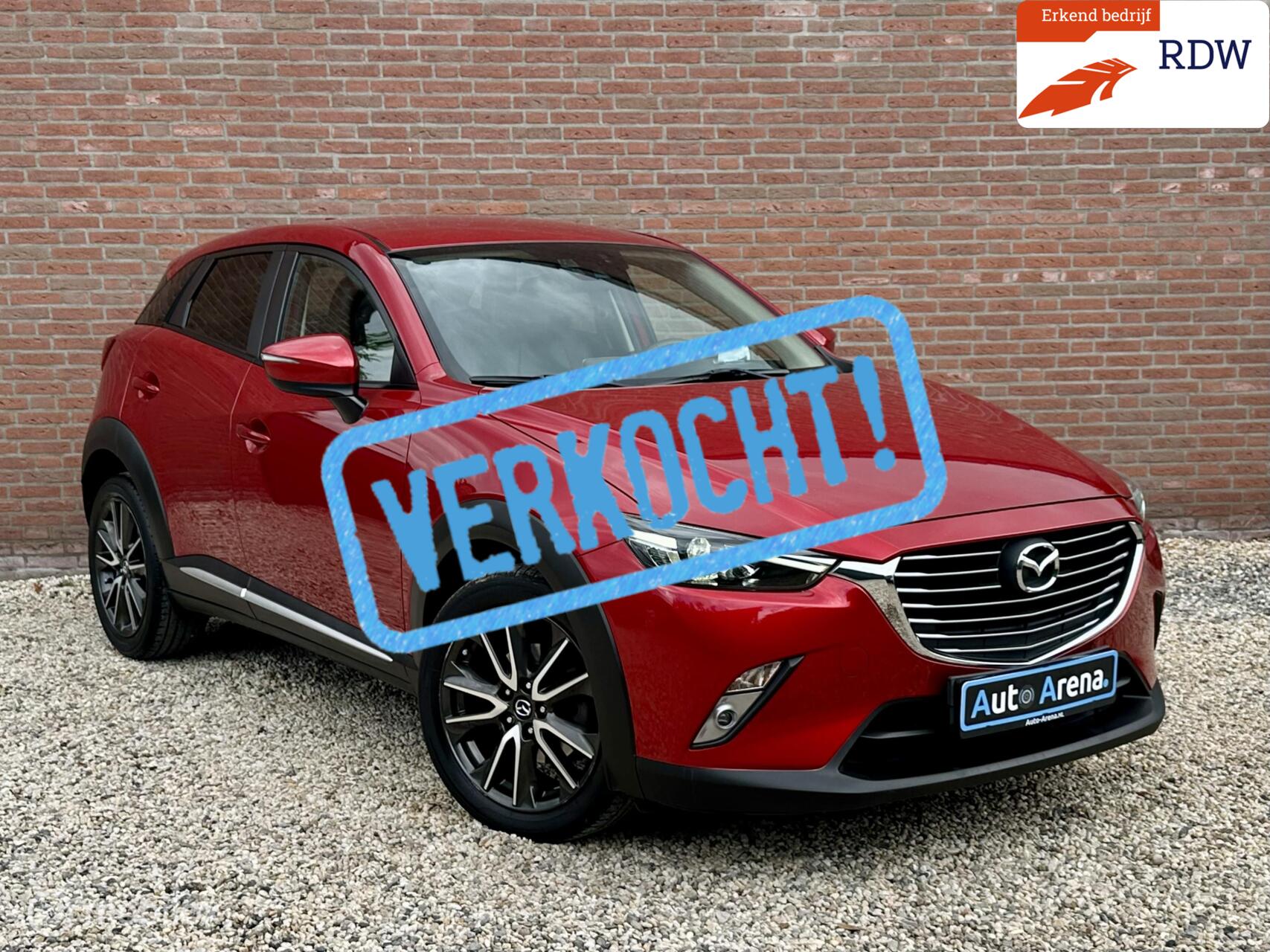 Mazda Cx-3 2.0 SkyActiv-G 120 TS+ | Stoelverw. | Camera | Trekhaak | HUD | Leer 2016 - voorkant