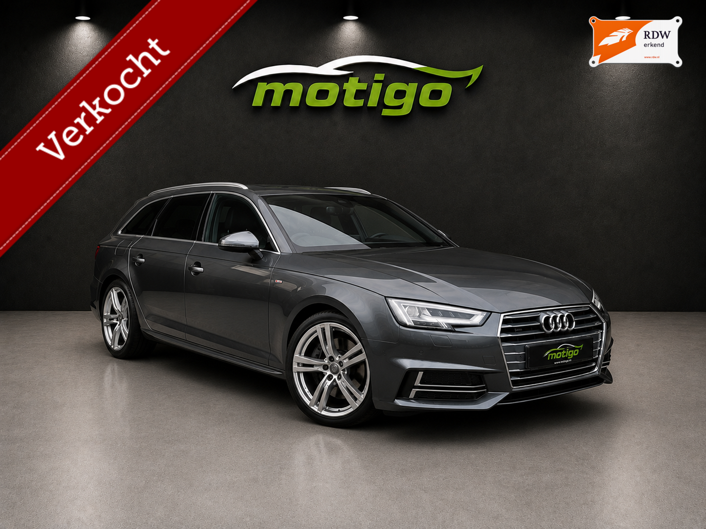 Audi A4 Avant 1.4 TFSI Sport S line black edition 2018 - voorkant