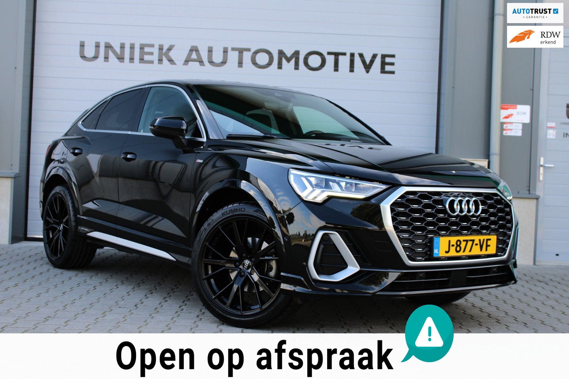 Audi Q3 Sportback 35 TFSI S EDITION | S LINE | B&O | 360° CAM | LED-MATRIX | VIRTUAL | STANDKACHEL | TREKHAAK | 20'' | 1E EIG! 2020 - voorkant