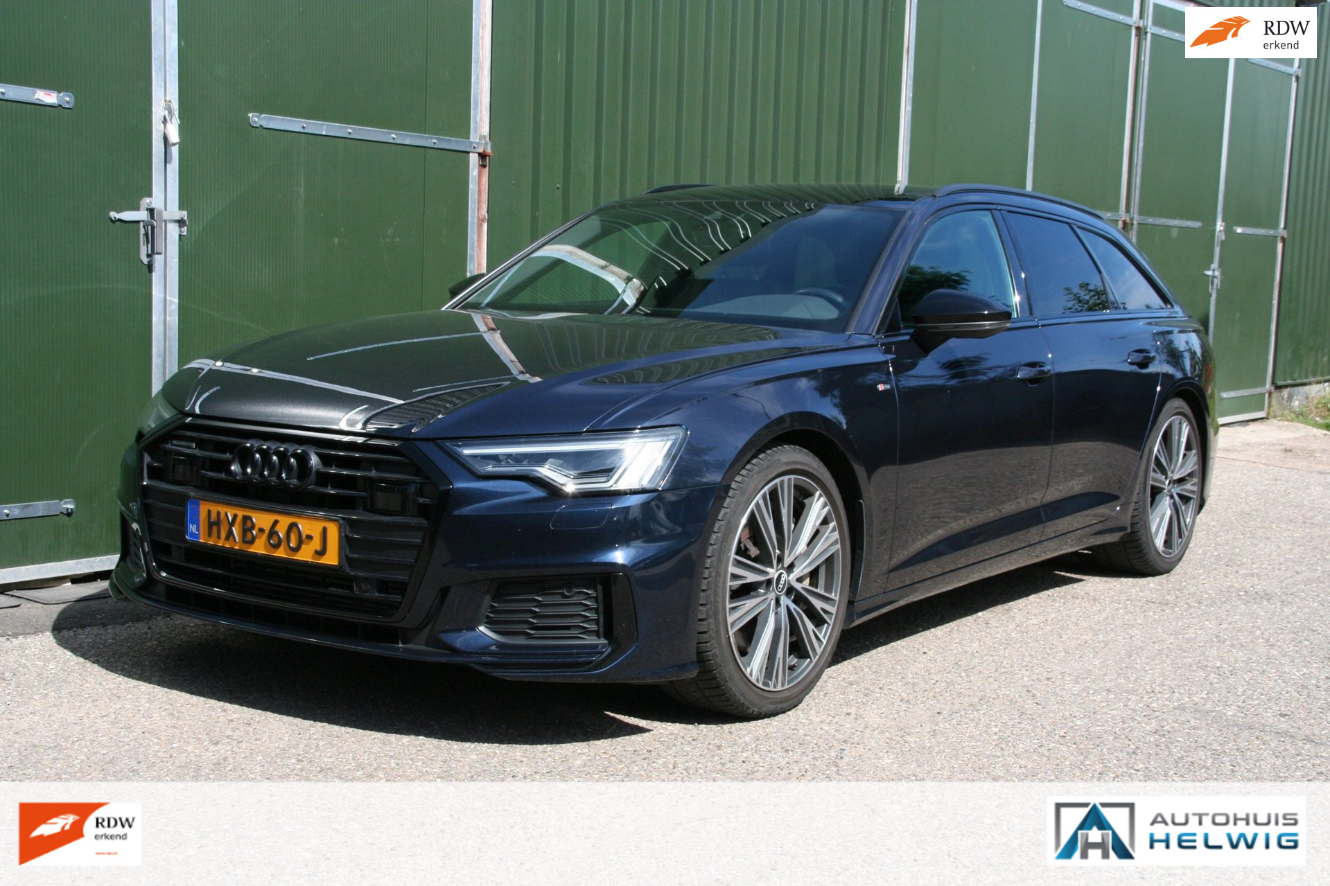 Audi A6 Avant 50 TFSI E 50 TFSI e quattro S edition 3 x S-LINE, ZWART LEDEREN SPORT STOELEN, PANORAMADAK, CAMERA, NAVIGATIE, TREKHAAK 2021 - voorkant