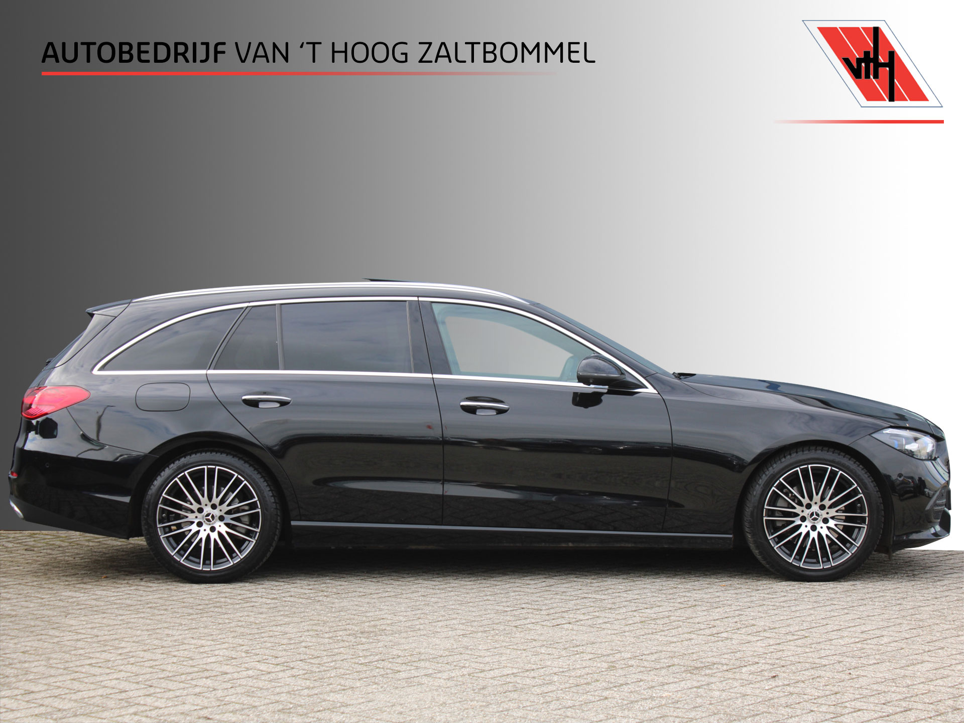 Mercedes-Benz C-klasse 200 AUT9 Launch Edition Luxury Line PANORAMADAK LEDER MEMORY BURMESTER SFEER 360-CAMERA KEY-LESS GO 2022 - voorkant