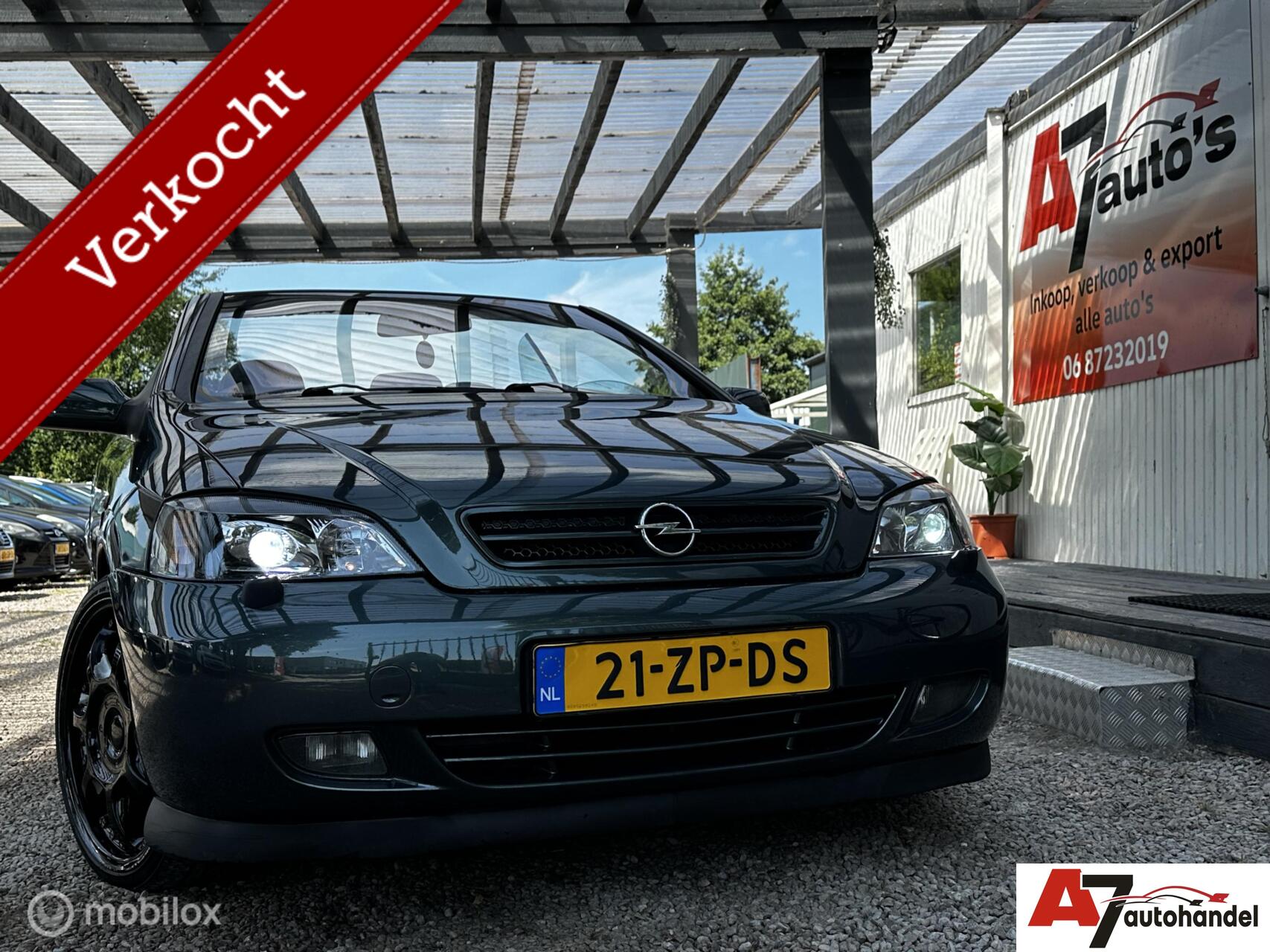 Opel Astra-g-cabrio 2.2-16V Nieuwe APK//Airco//Leder 2003 - voorkant