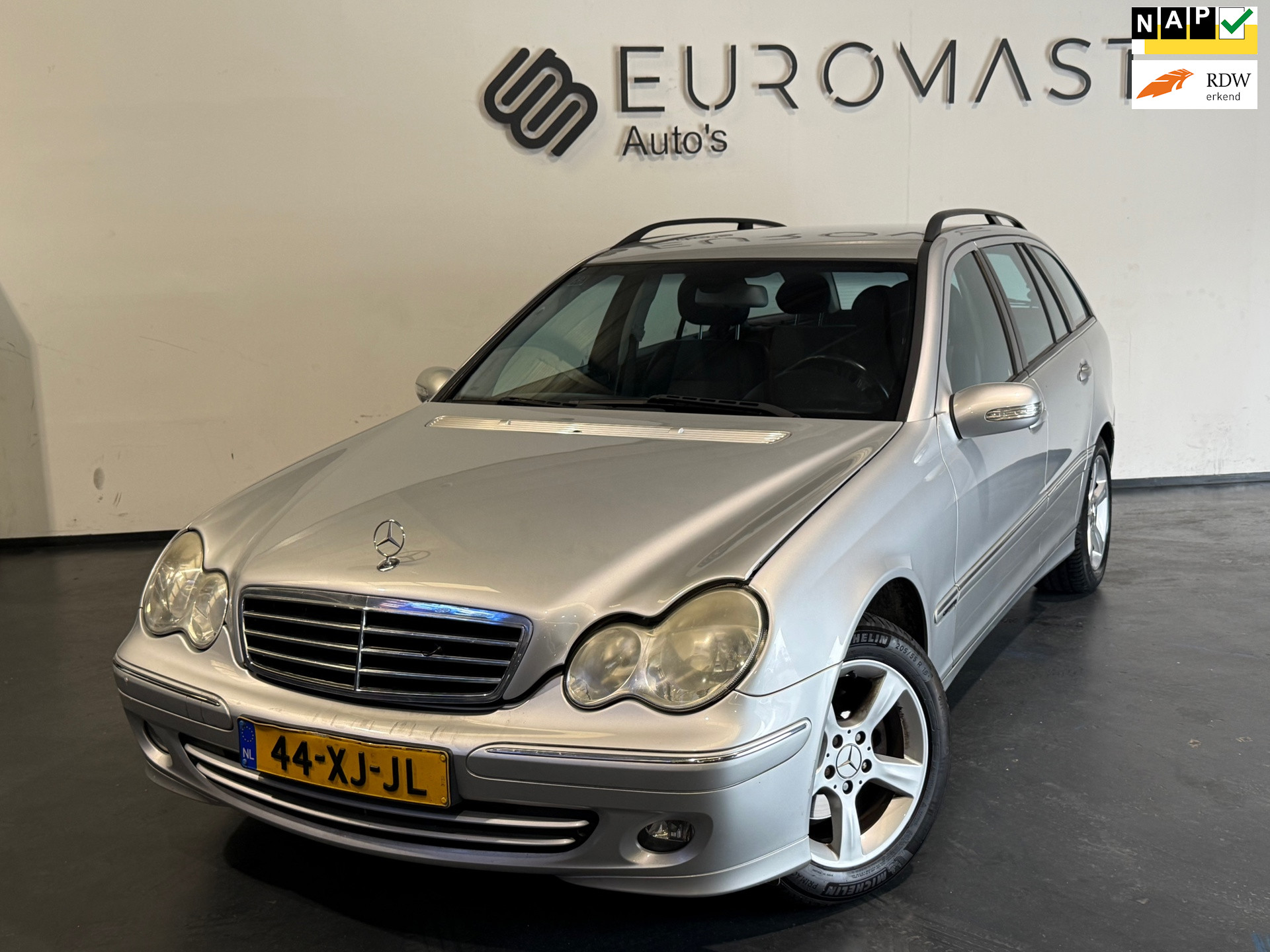 Mercedes-Benz C 180 Kompressor 180 K. Avantgarde Automaat Cruise Apk tot 10-07-2027 2007 - voorkant