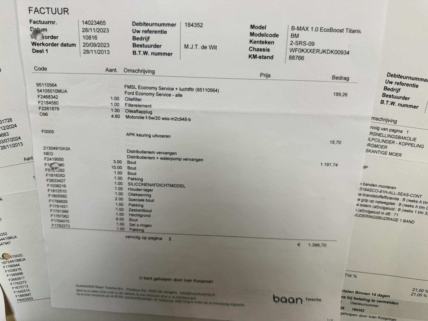 Foto van Ford B-max