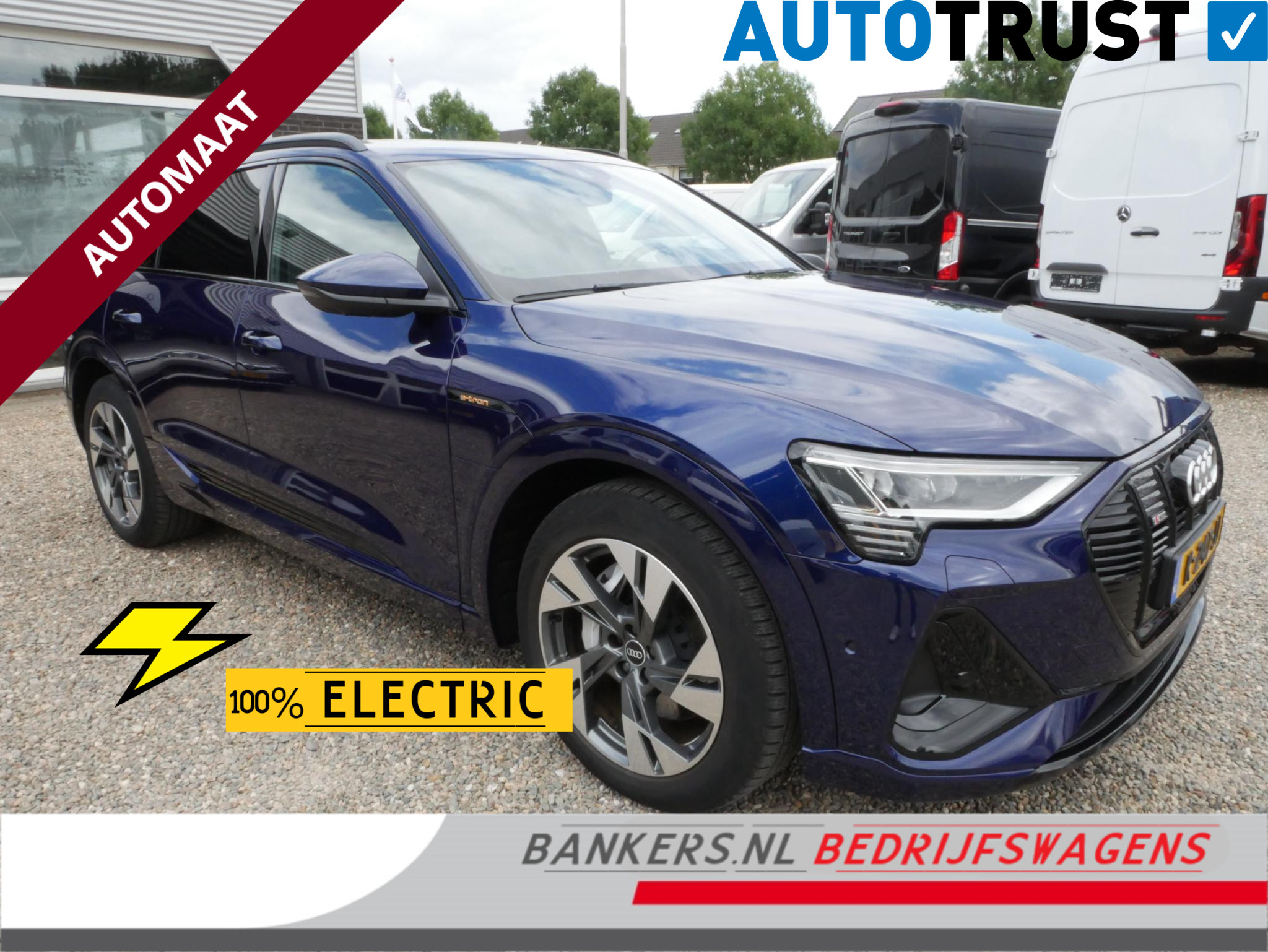 Audi E-tron 55 Quattro, S-edition, 95 kWh, SOH 98% 2020 - voorkant