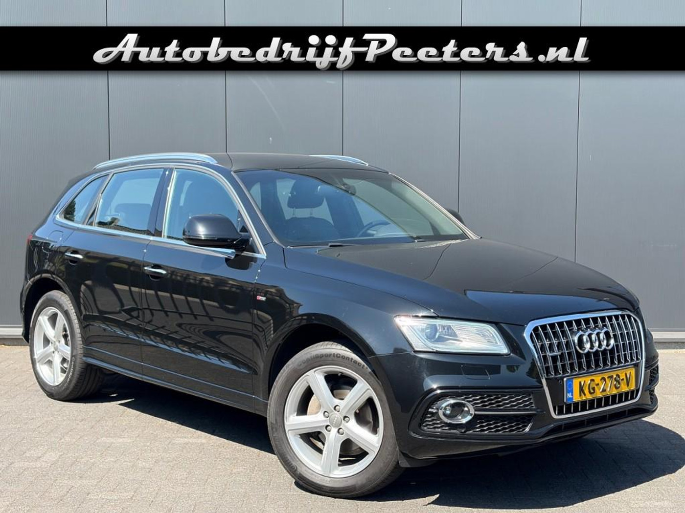 Audi Q5 2.0 Tfsi quattro S-Line 2e eigenaar NL-auto Leder Navi LED e.Trekhaak 2016 - voorkant
